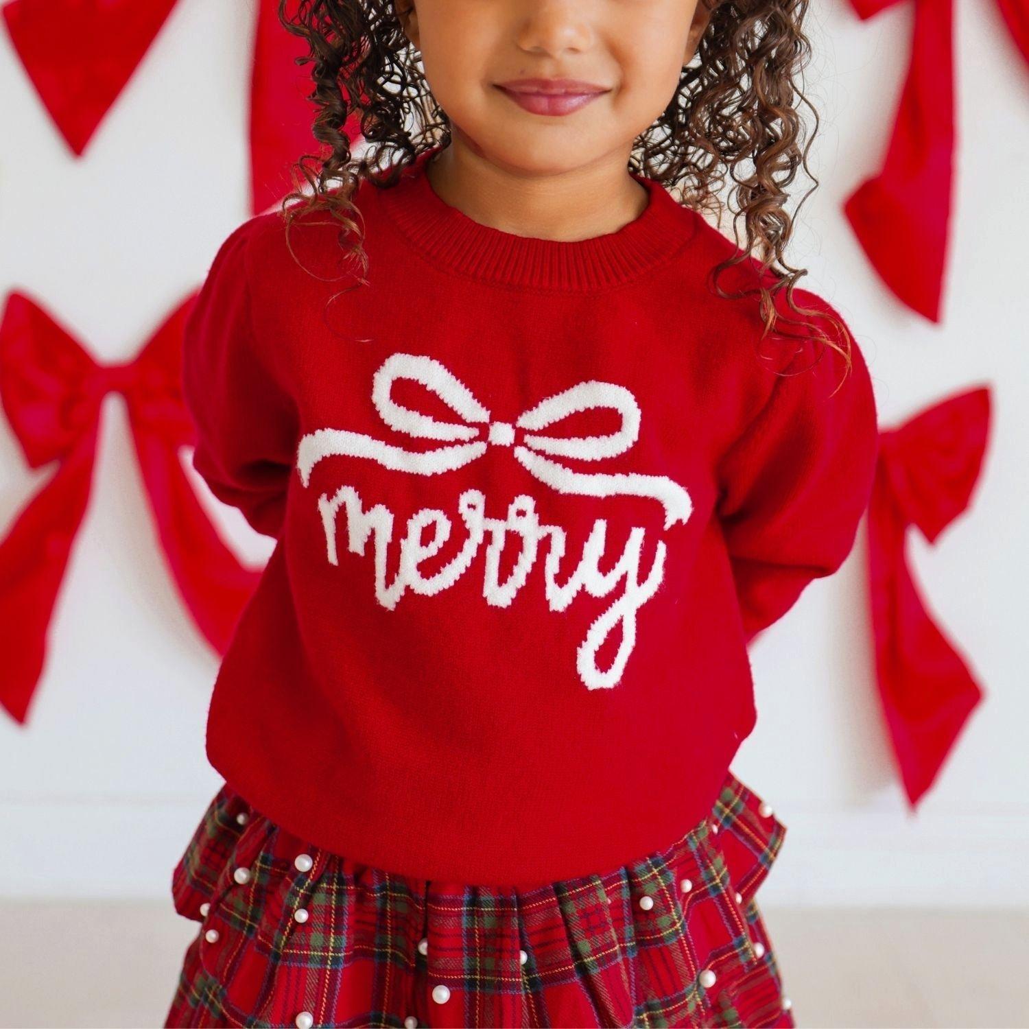 Merry Bow Christmas Sweater image number 2
