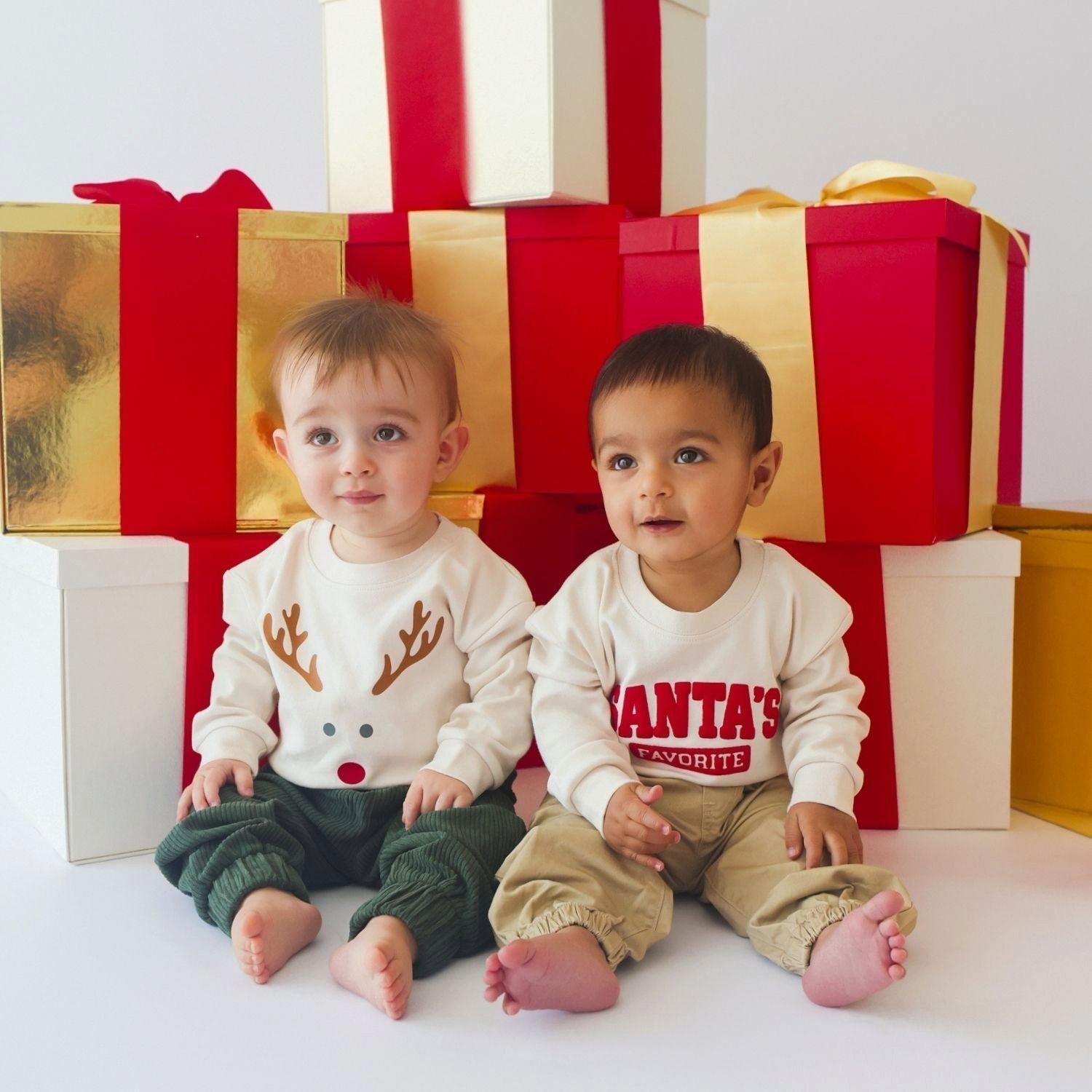 Red Nose Reindeer Christmas Long Sleeve Romper image number 3