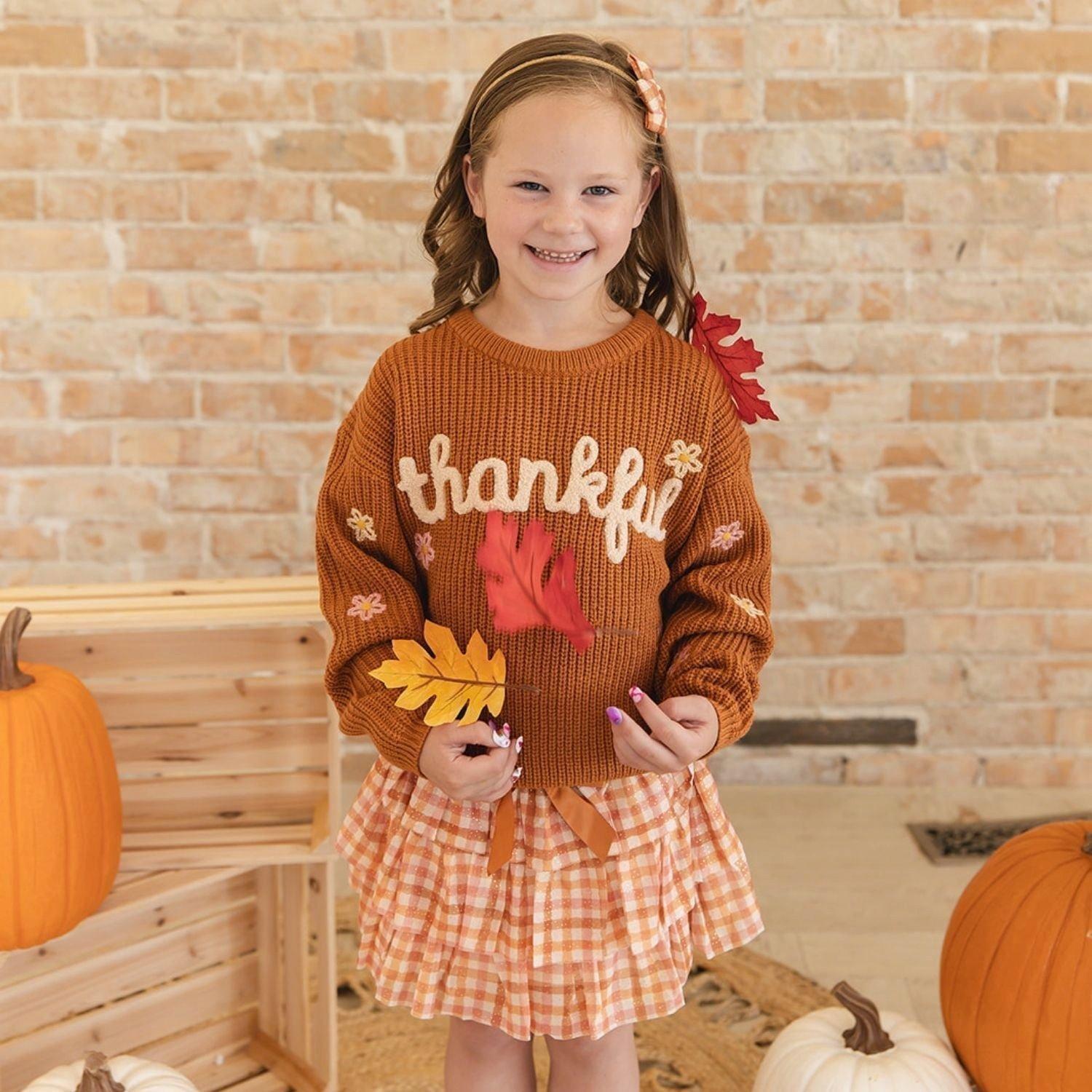 Cinnamon Plaid Tulle Bow Headband image number 4