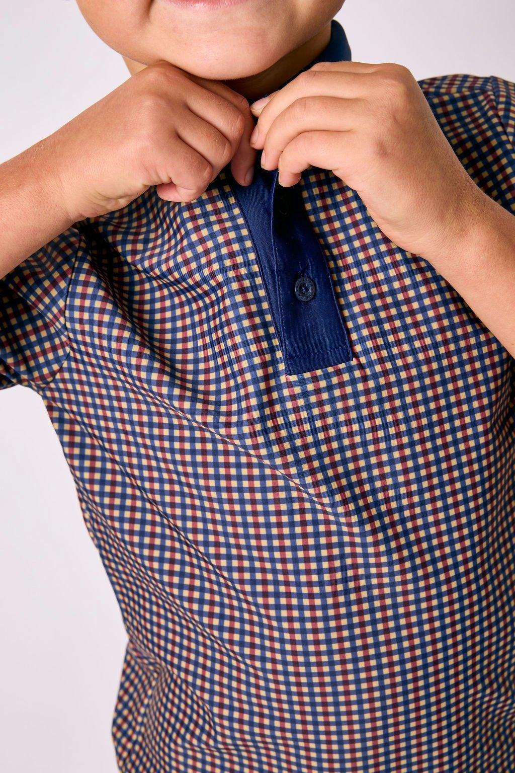 Boys Polo Shirt - Fall Plaid image number 2