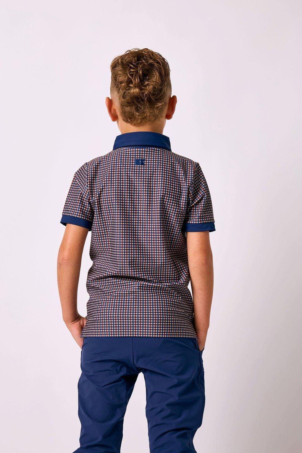 Boys Polo Shirt - Fall Plaid image number 4