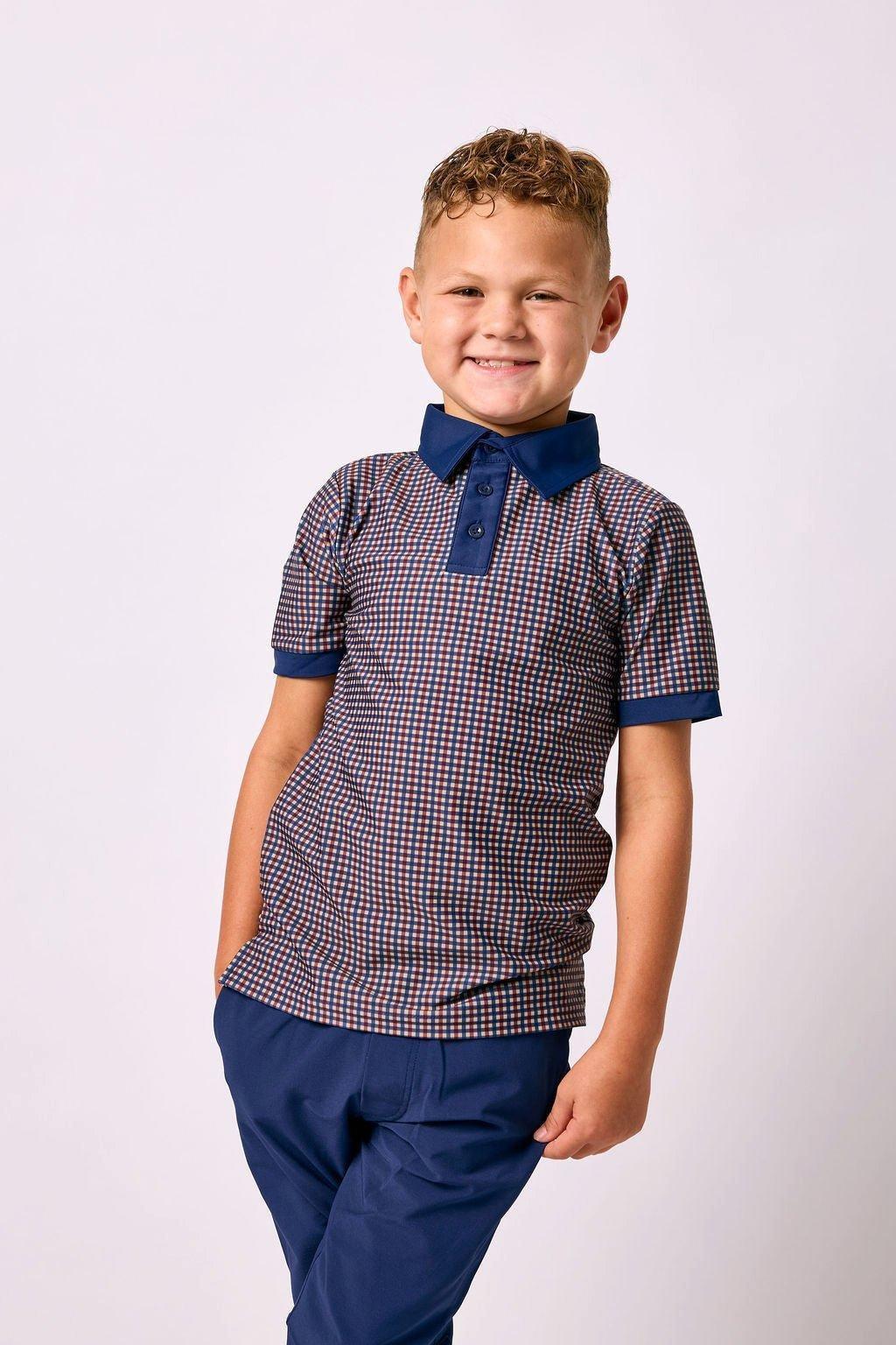 Boys Polo Shirt - Fall Plaid image number 1