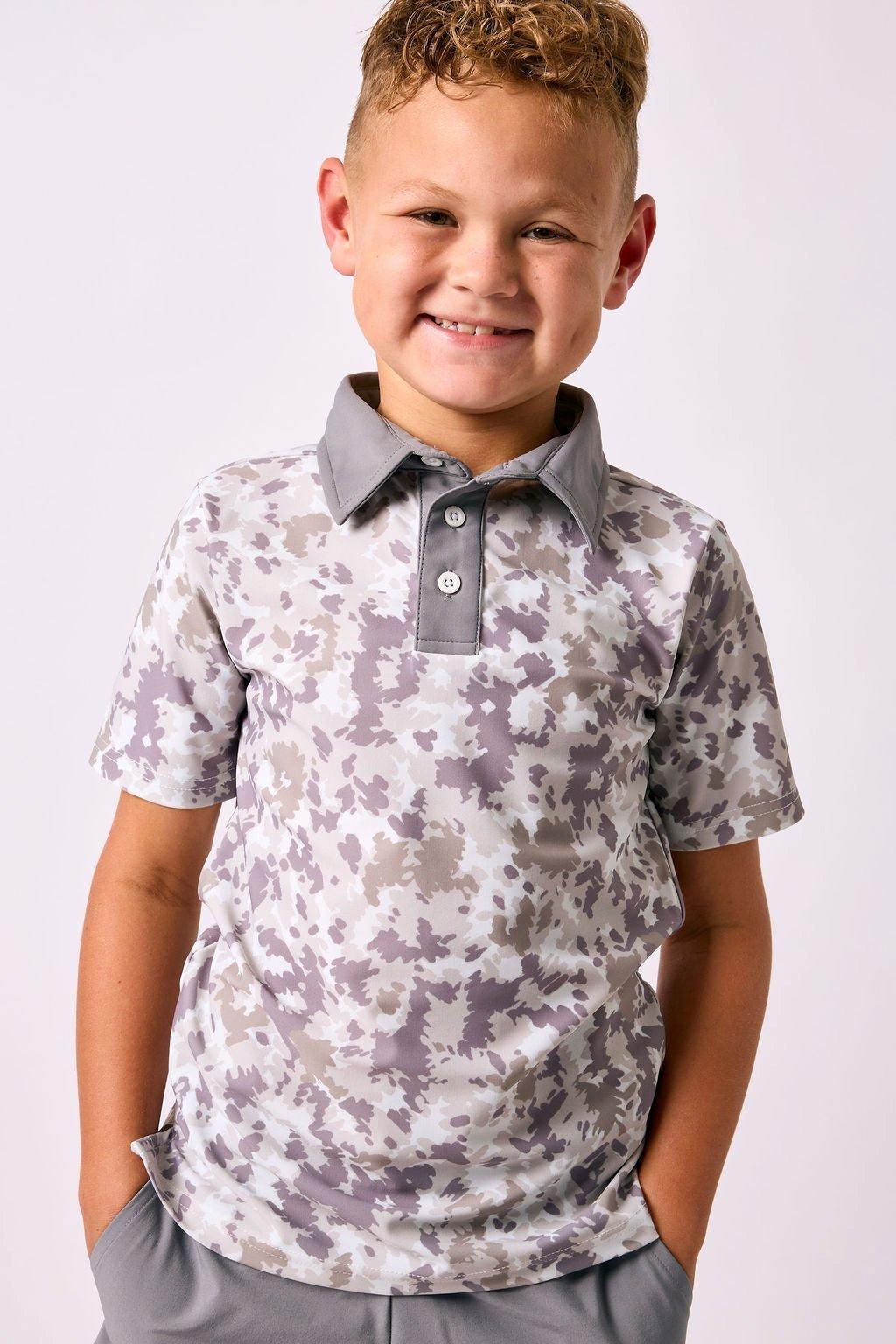 Boys Polo Shirt - Camo image number 2