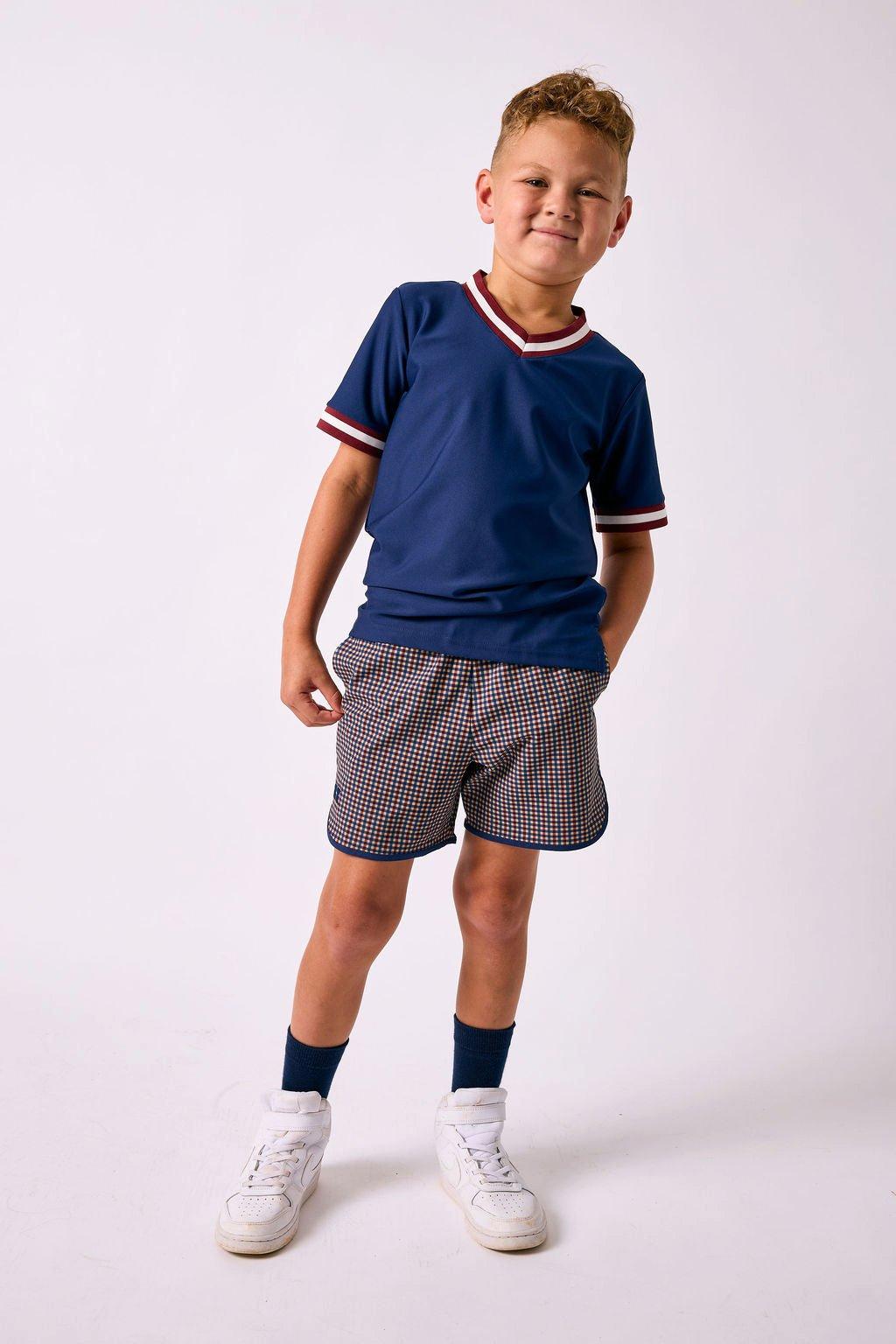 Boys Retro Super Short- Fall Plaid image number 1