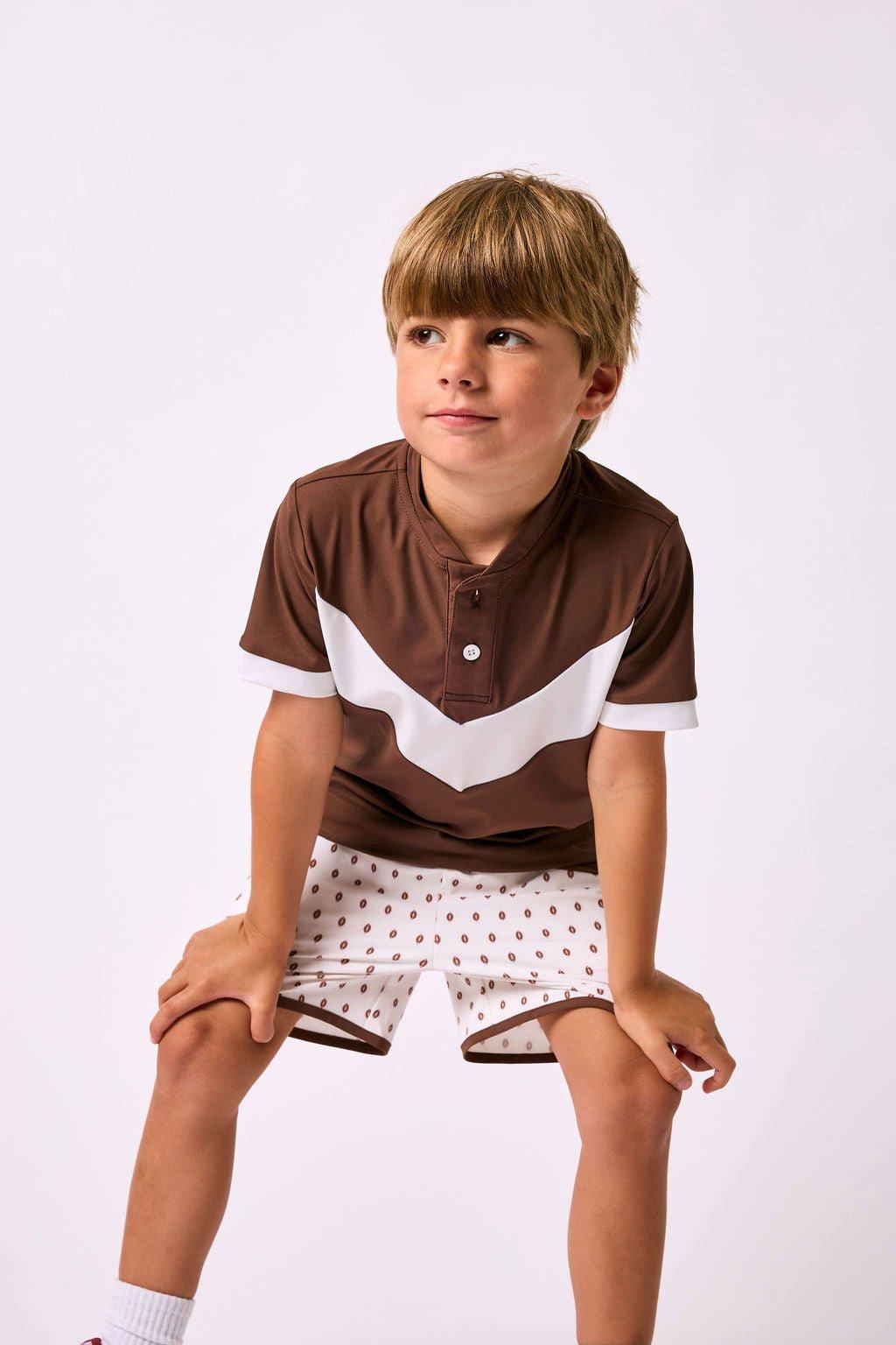 Boys Blade Shirt- Brown image number 4