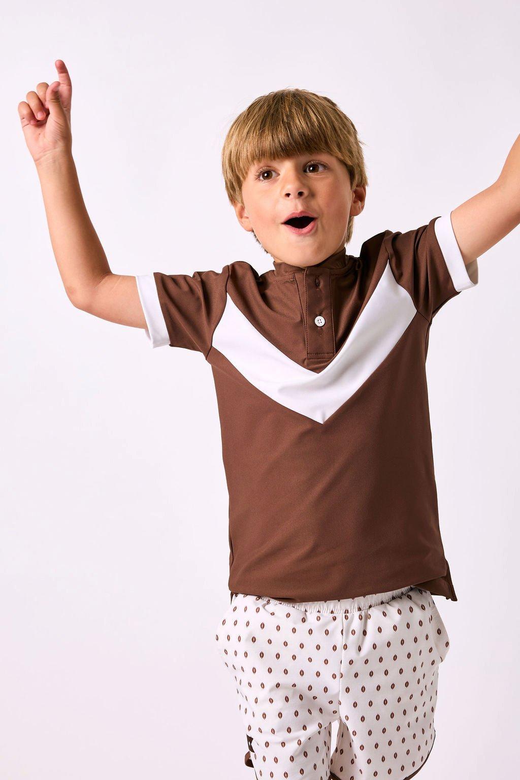 Boys Blade Shirt- Brown image number 1