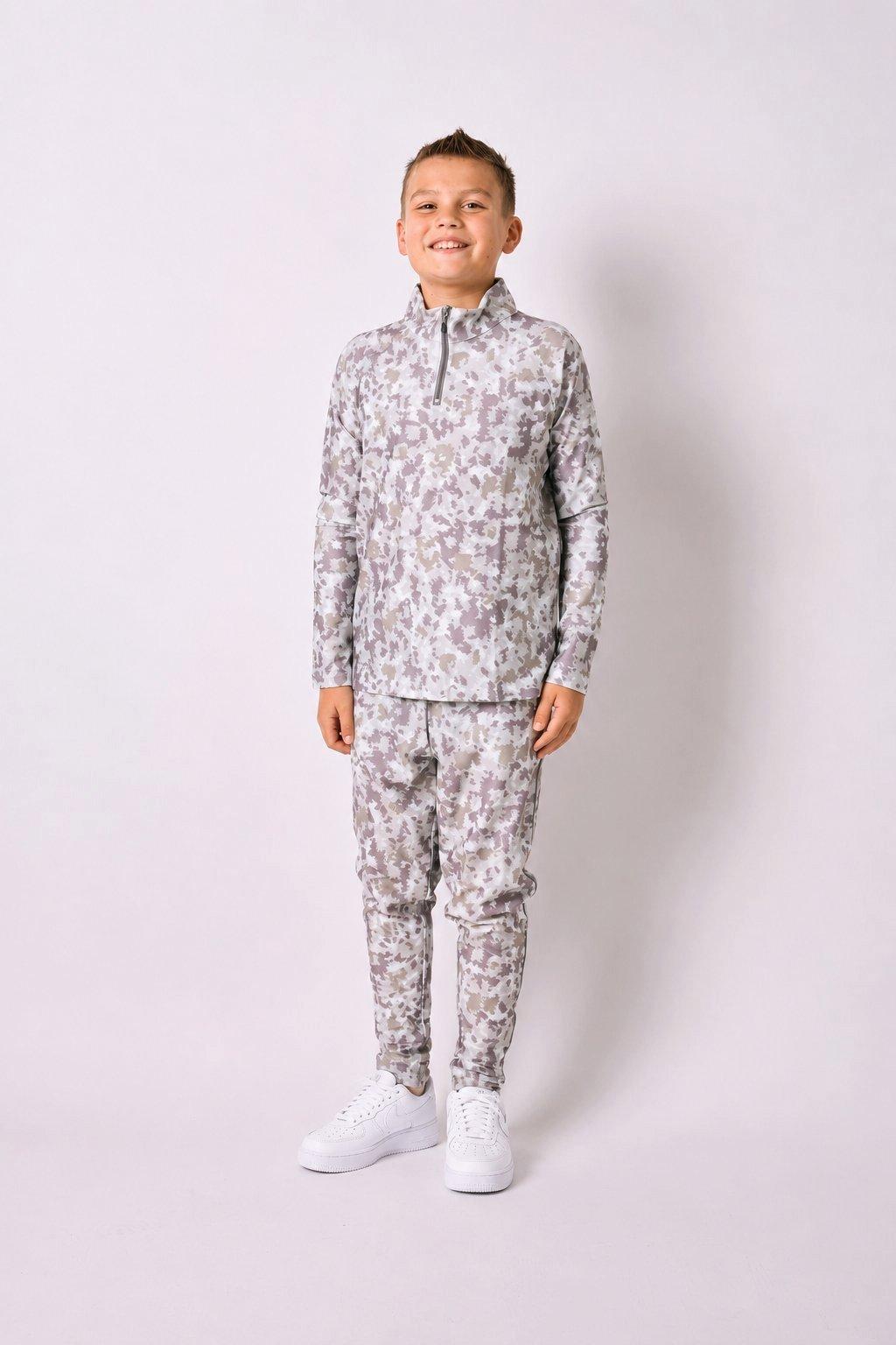Boys Warm-Up Retro Jogger Pant - Camo image number 2