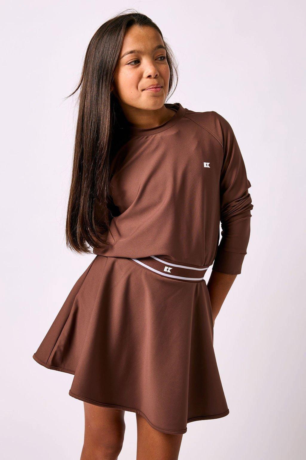Crewneck Pullover- Brown image number 2
