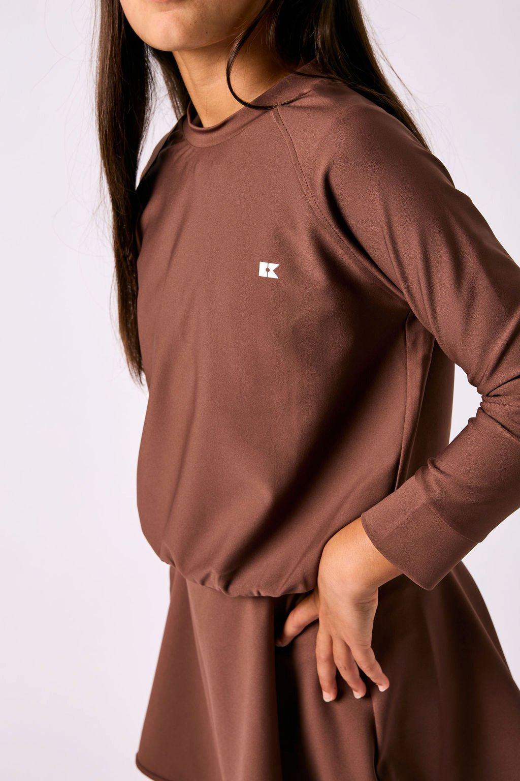 Crewneck Pullover- Brown image number 1