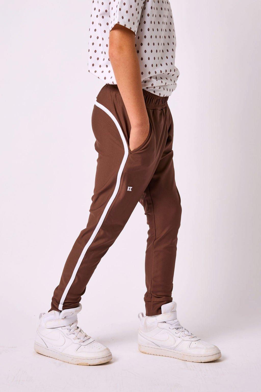 Boys Warm-Up Retro Jogger Pant - Brown image number 3