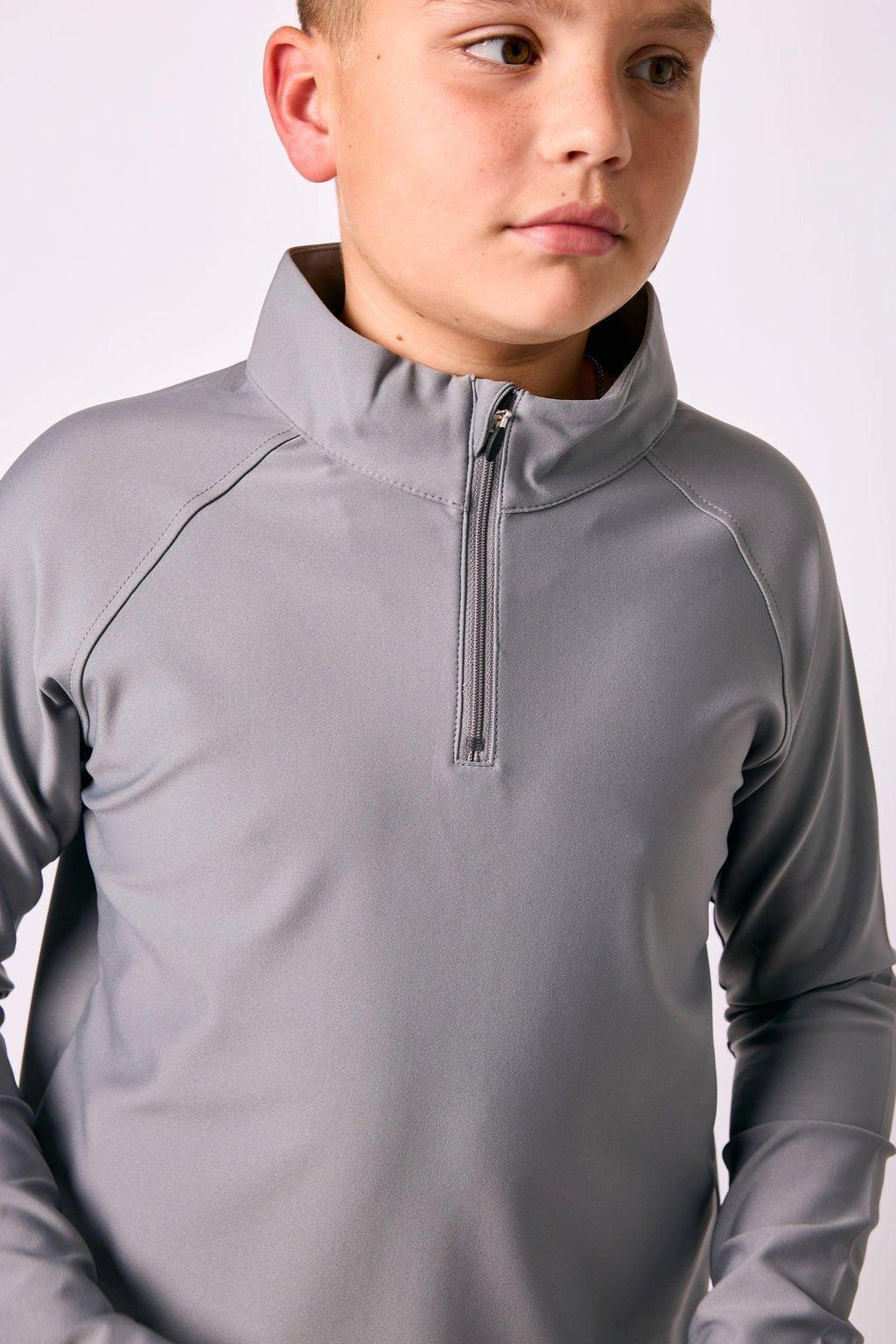 Boys Half Zip - Grey image number 2
