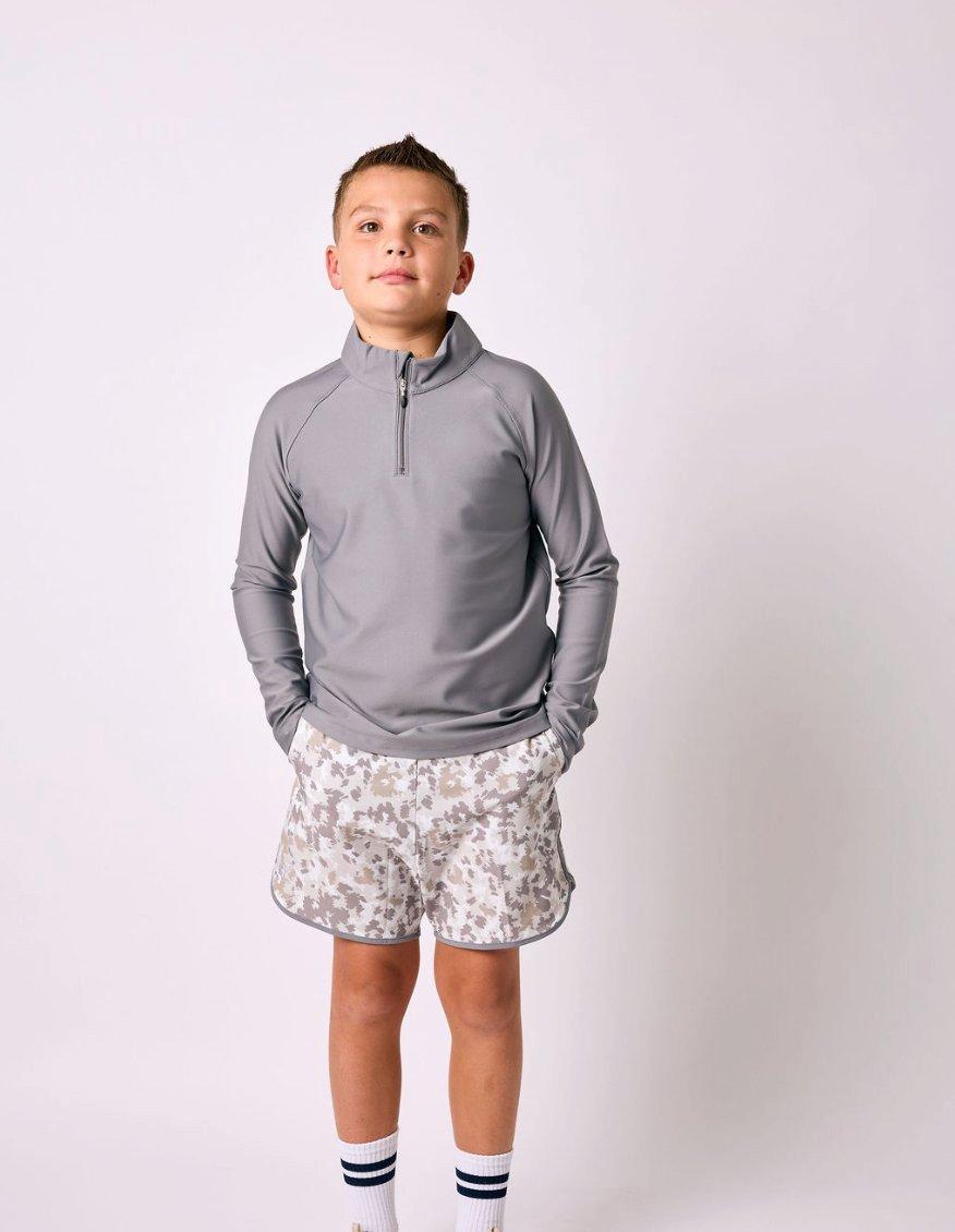 Boys Half Zip - Grey image number 1