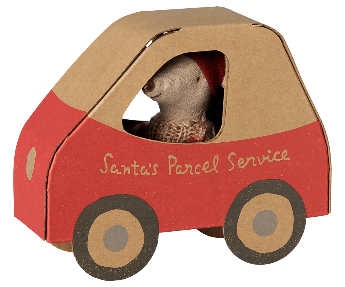 Christmas mouse, Little sister in car box image number 1