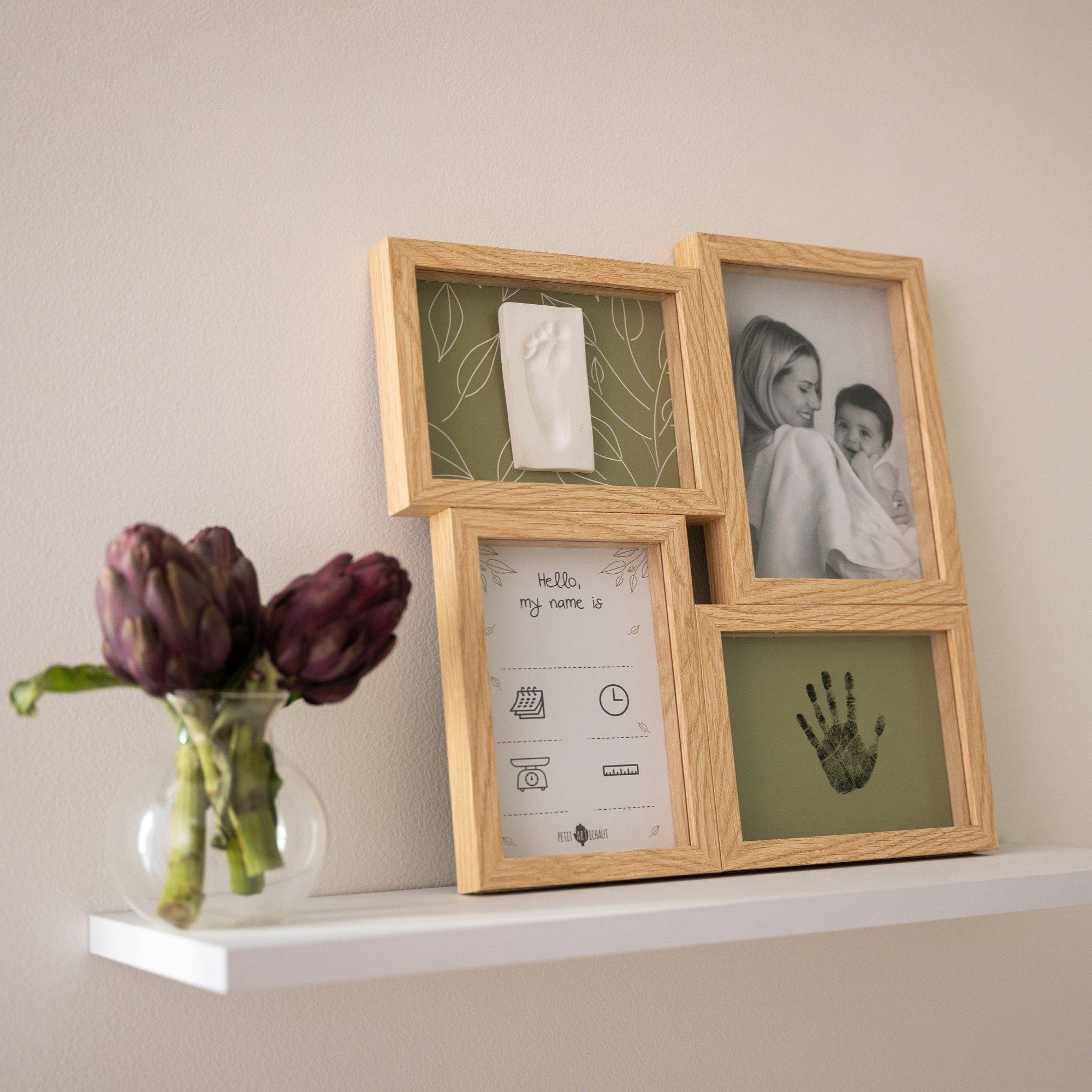 Puzzle Frame - Inkless Baby Print Keepsake Kit & Photo Memory Frame image number 2