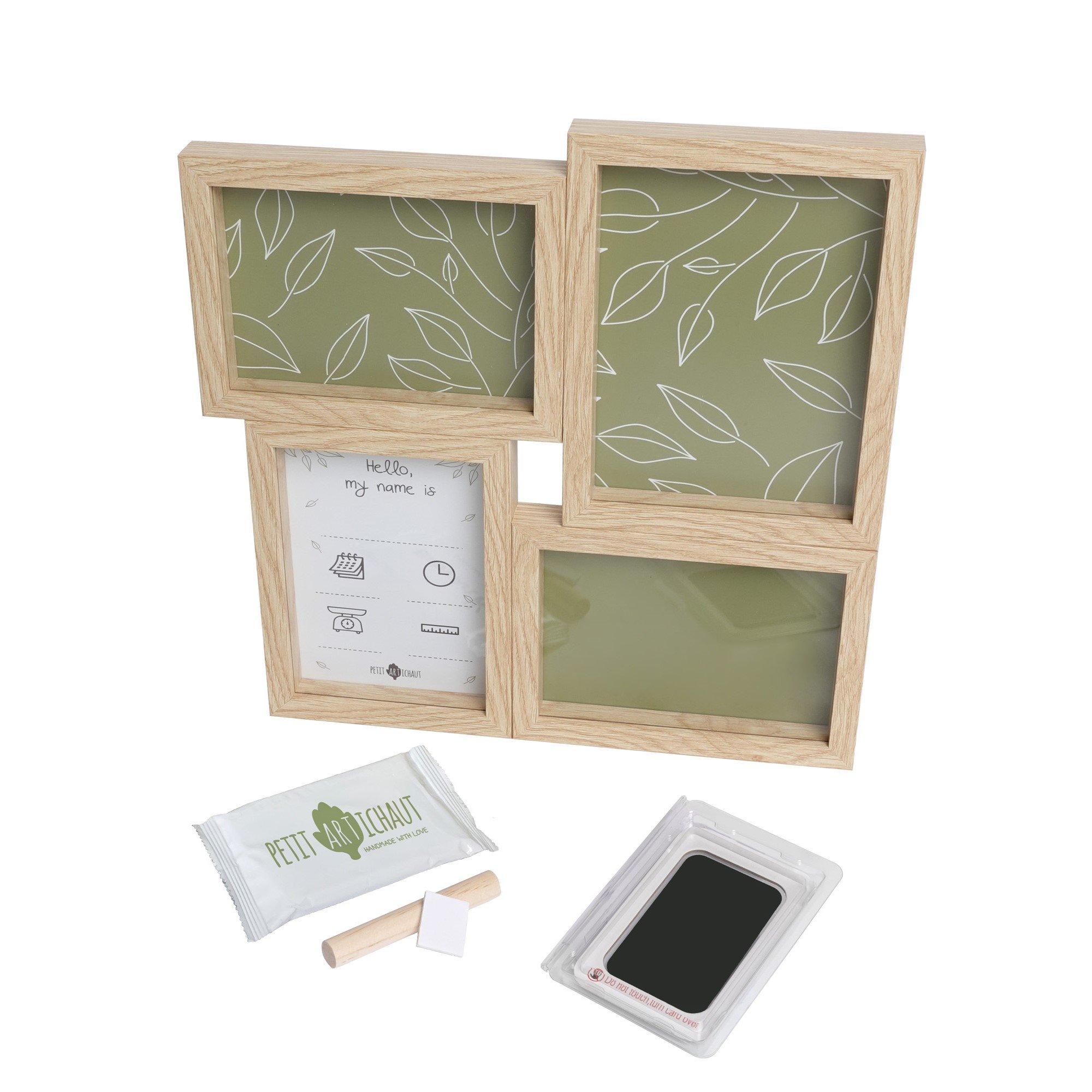 Puzzle Frame - Inkless Baby Print Keepsake Kit & Photo Memory Frame image number 1