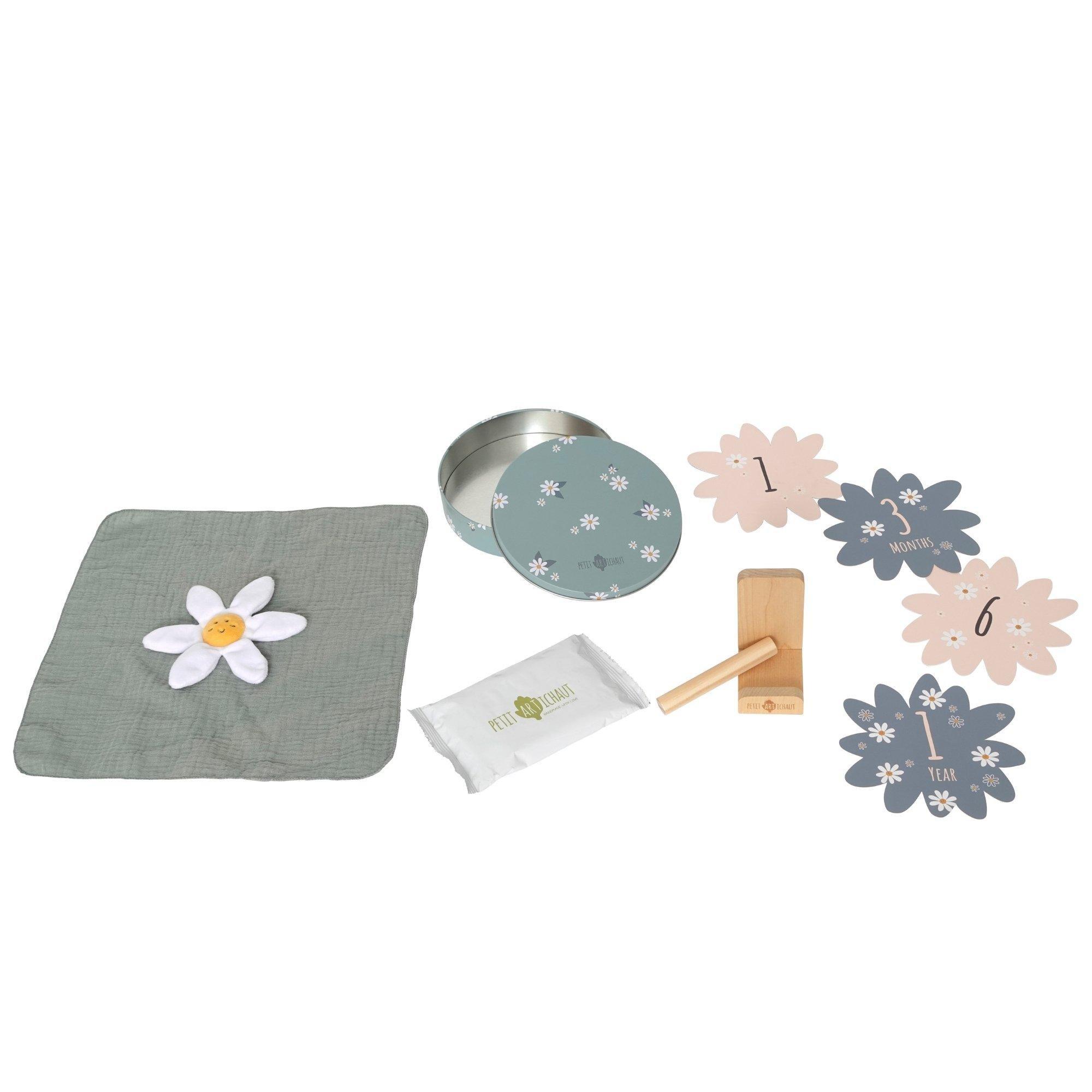 Birth Gift Set - Baby Handprint Kit, Comforter & Milestone Cards image number 1