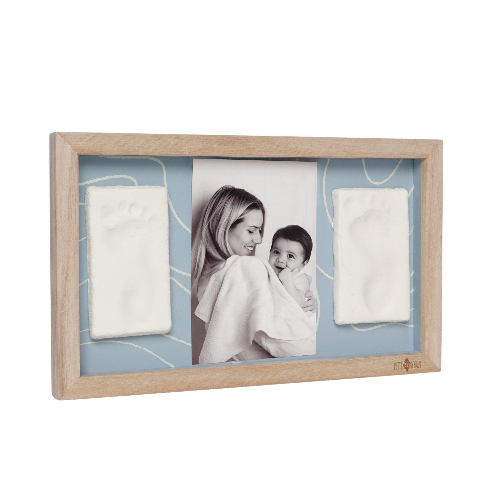 2 Prints - Baby Imprint & Photo Frame, Twin Keepsake Frame image number 1
