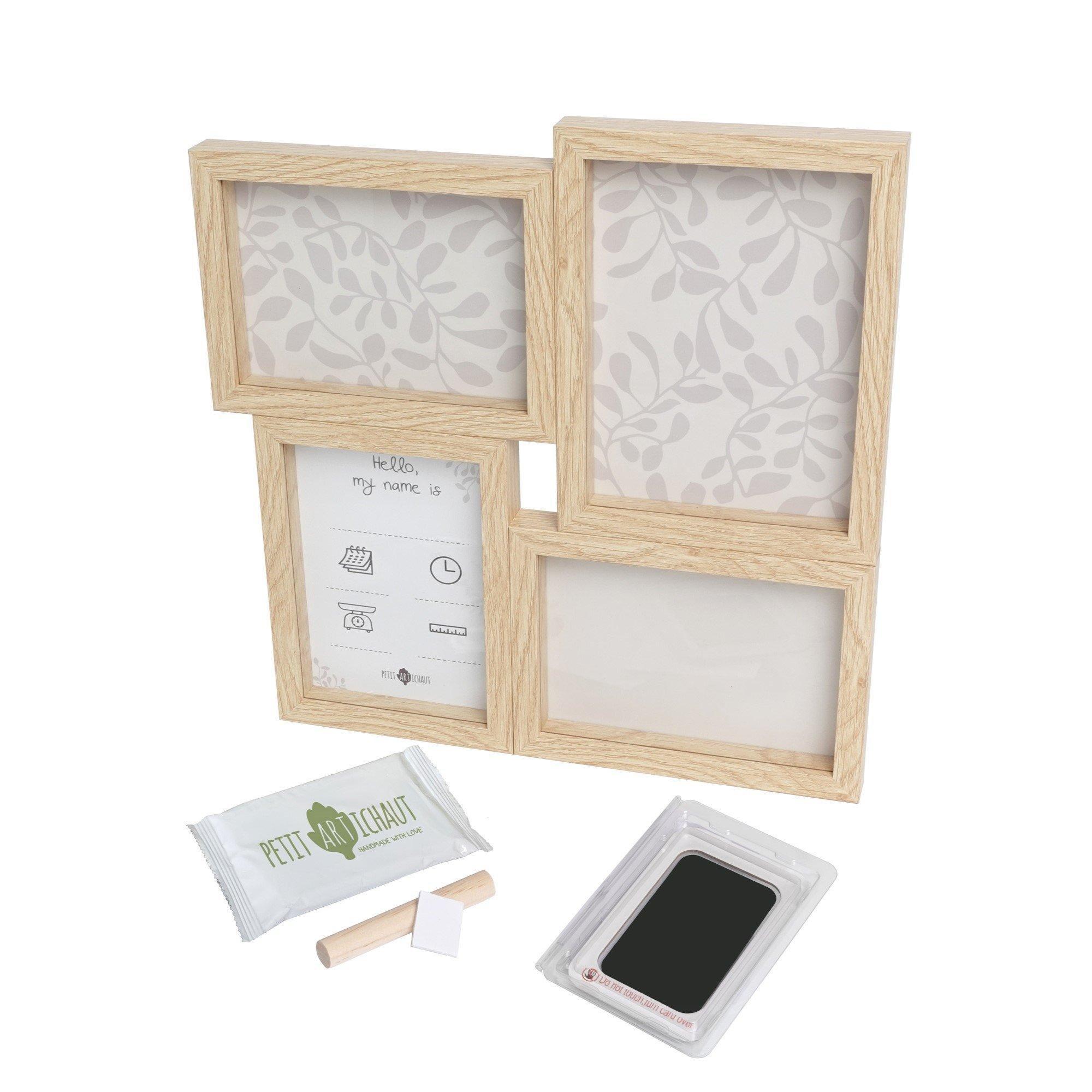 Puzzle Frame - Inkless Baby Print Keepsake Kit & Photo Memory Frame image number 1