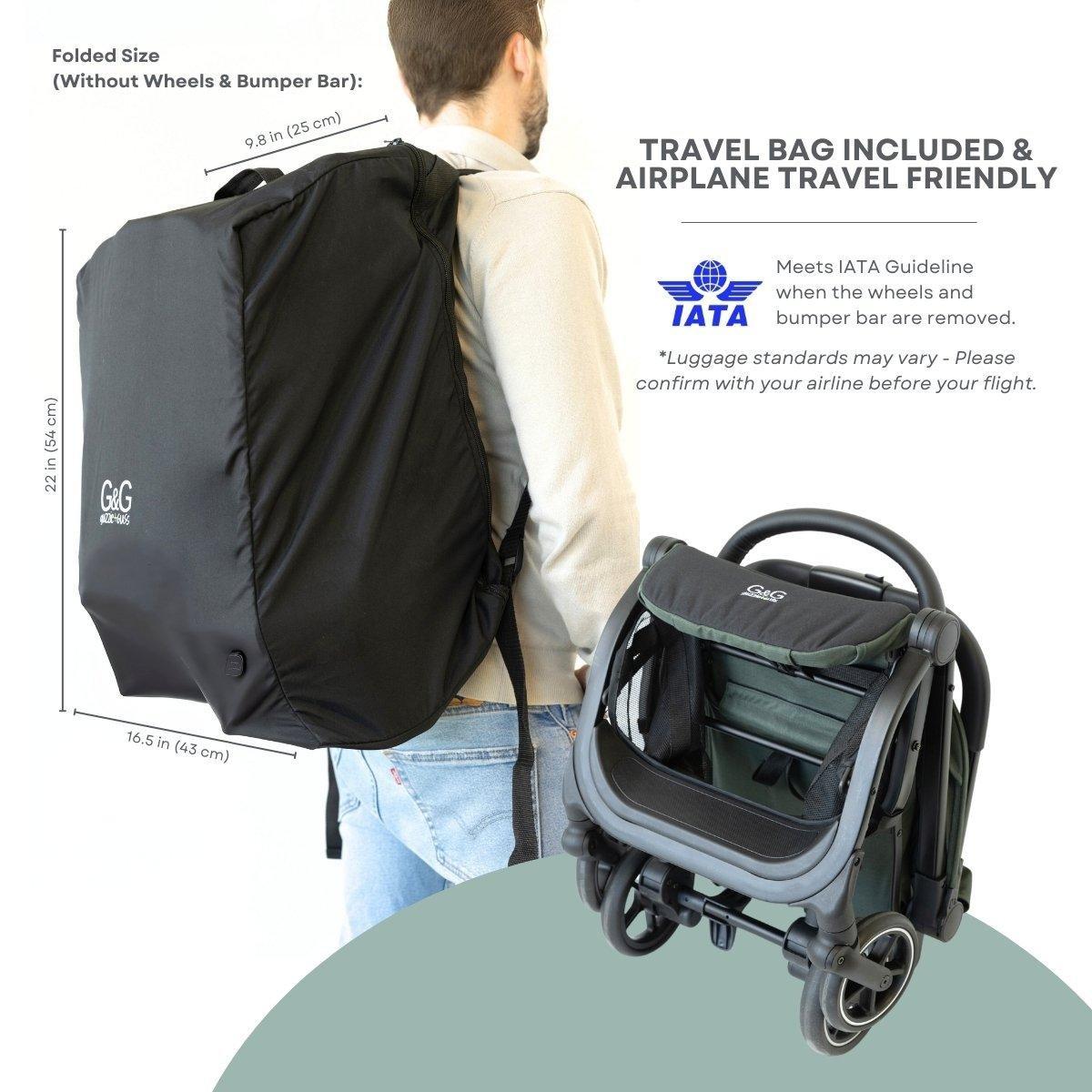 Oxygen v2 Lightweight Stroller, Compact, One-Hand Fold Travel Stroller image number 3