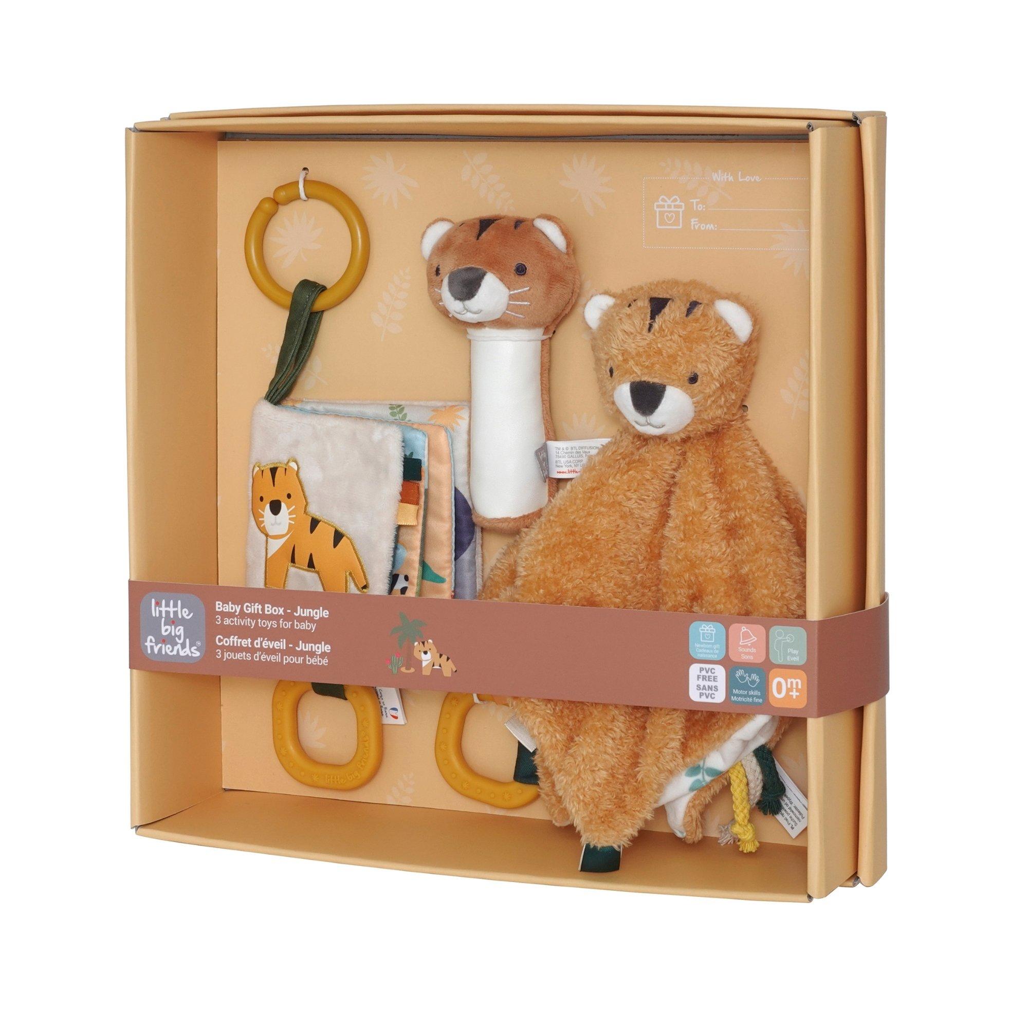 Jungle Baby Gift Box Set - Comforter, Rattle & Soft Book image number 1