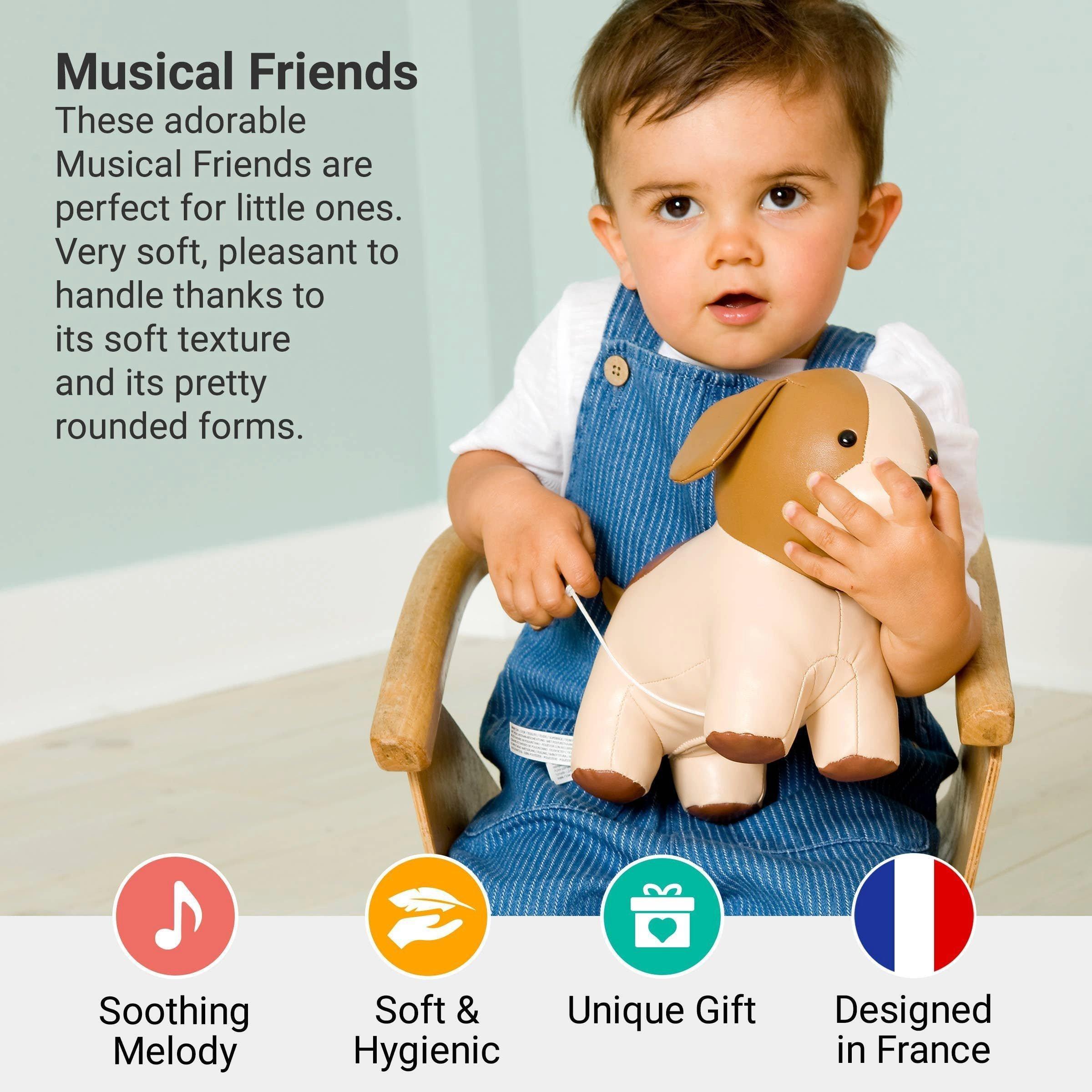 Musical Animals - Dog, Plush Baby Music Box image number 1