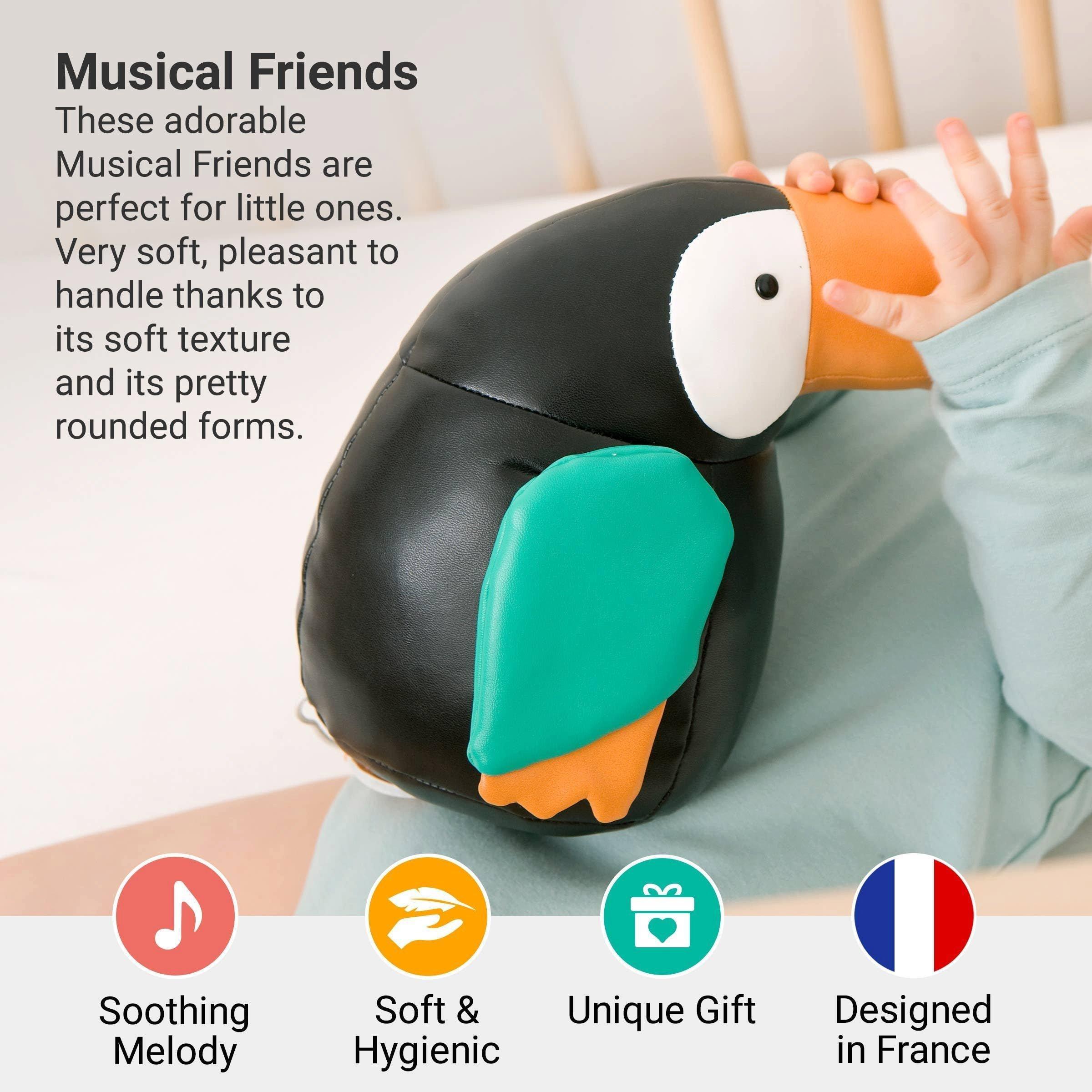 Musical Animals - Toucan, Plush Baby Music Box image number 1