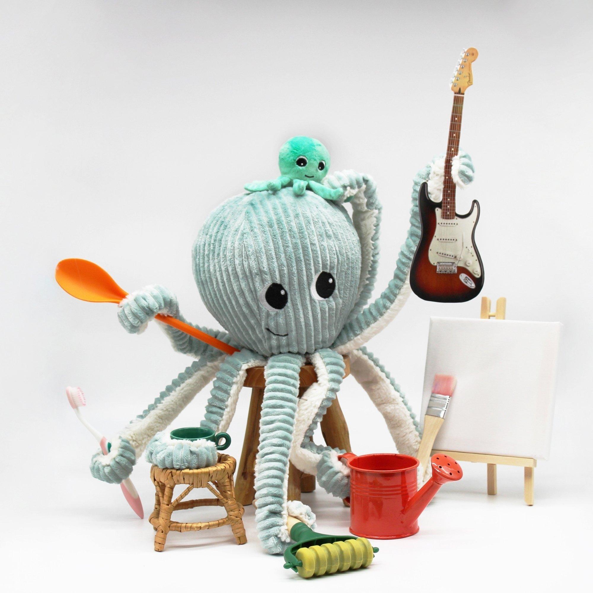 Octopus Mom & Her Baby  - Secret Keeper Plush Toy image number 4