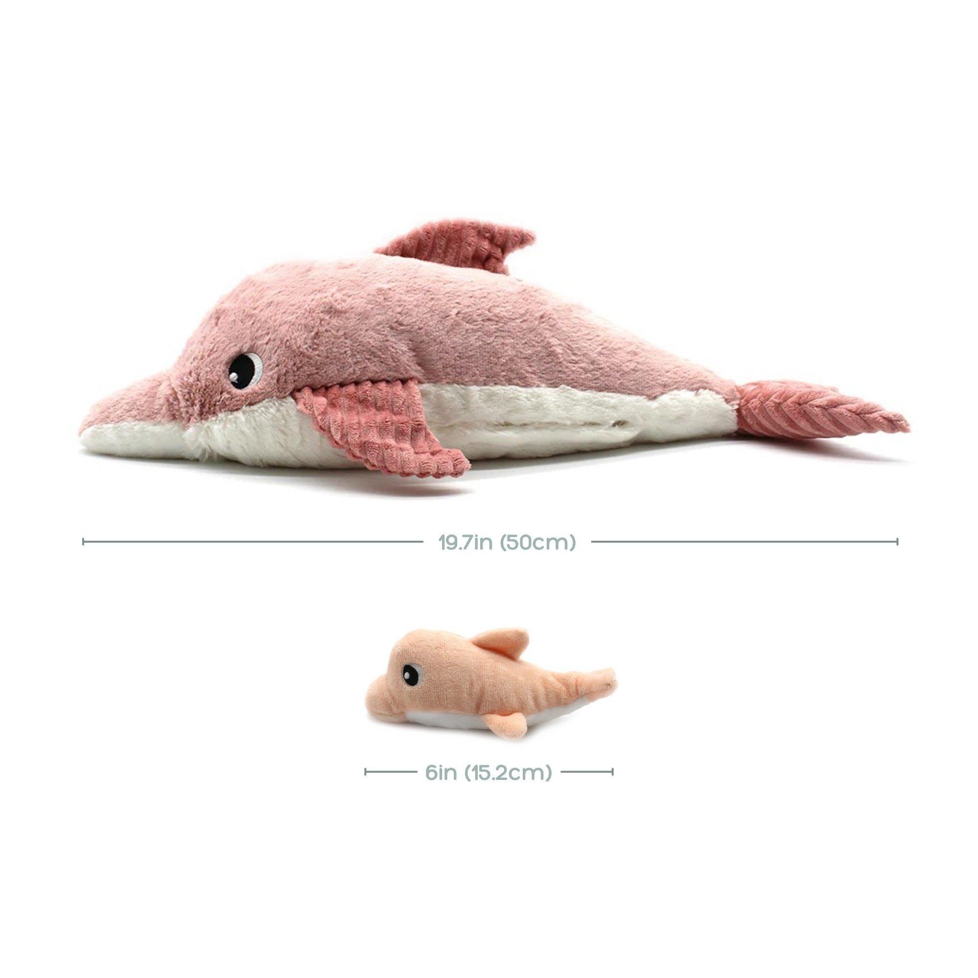 Dolphin Mom & Baby Secret Keeper Plush Toy image number 1