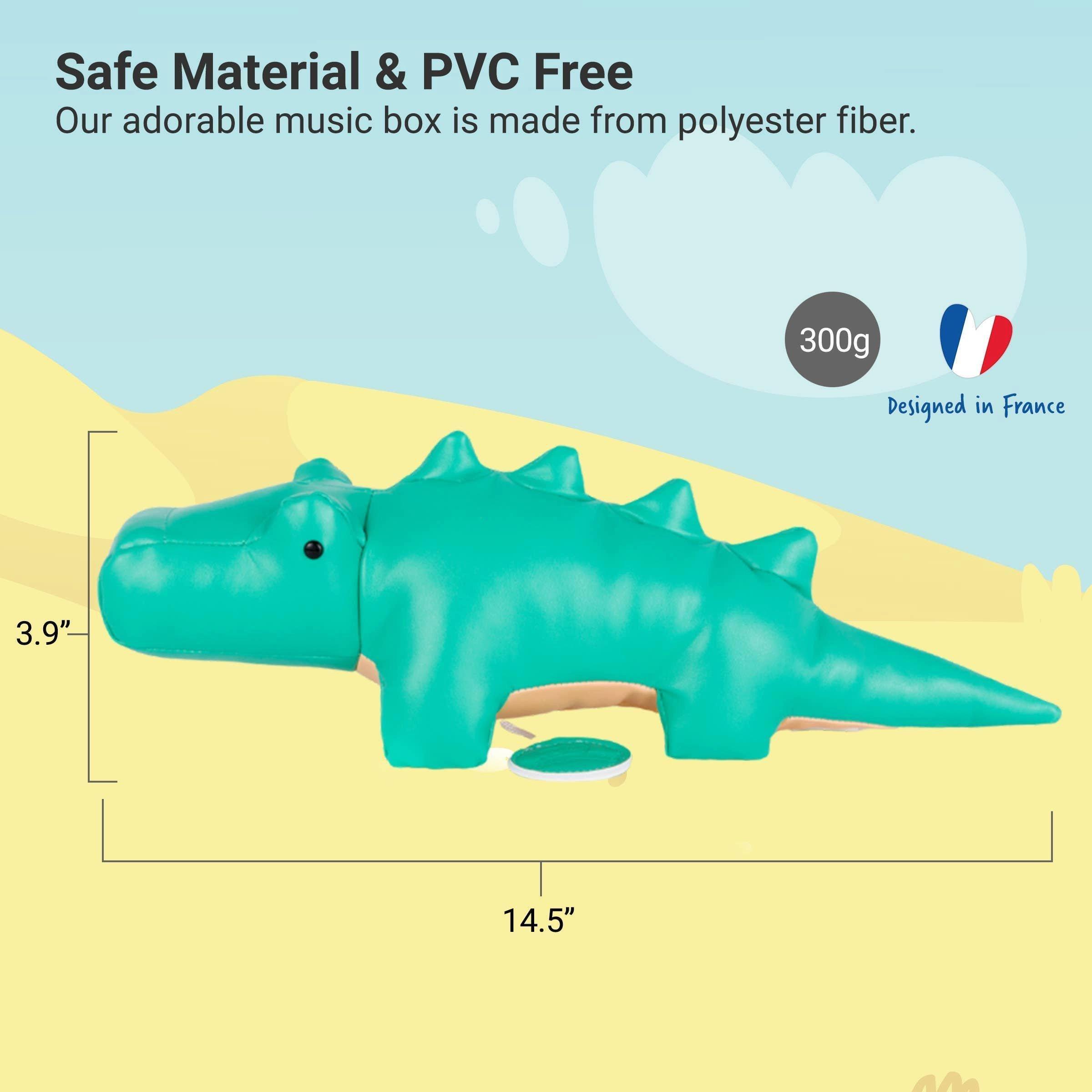 Musical Animals - Crocodile, Plush Baby Music Box image number 3