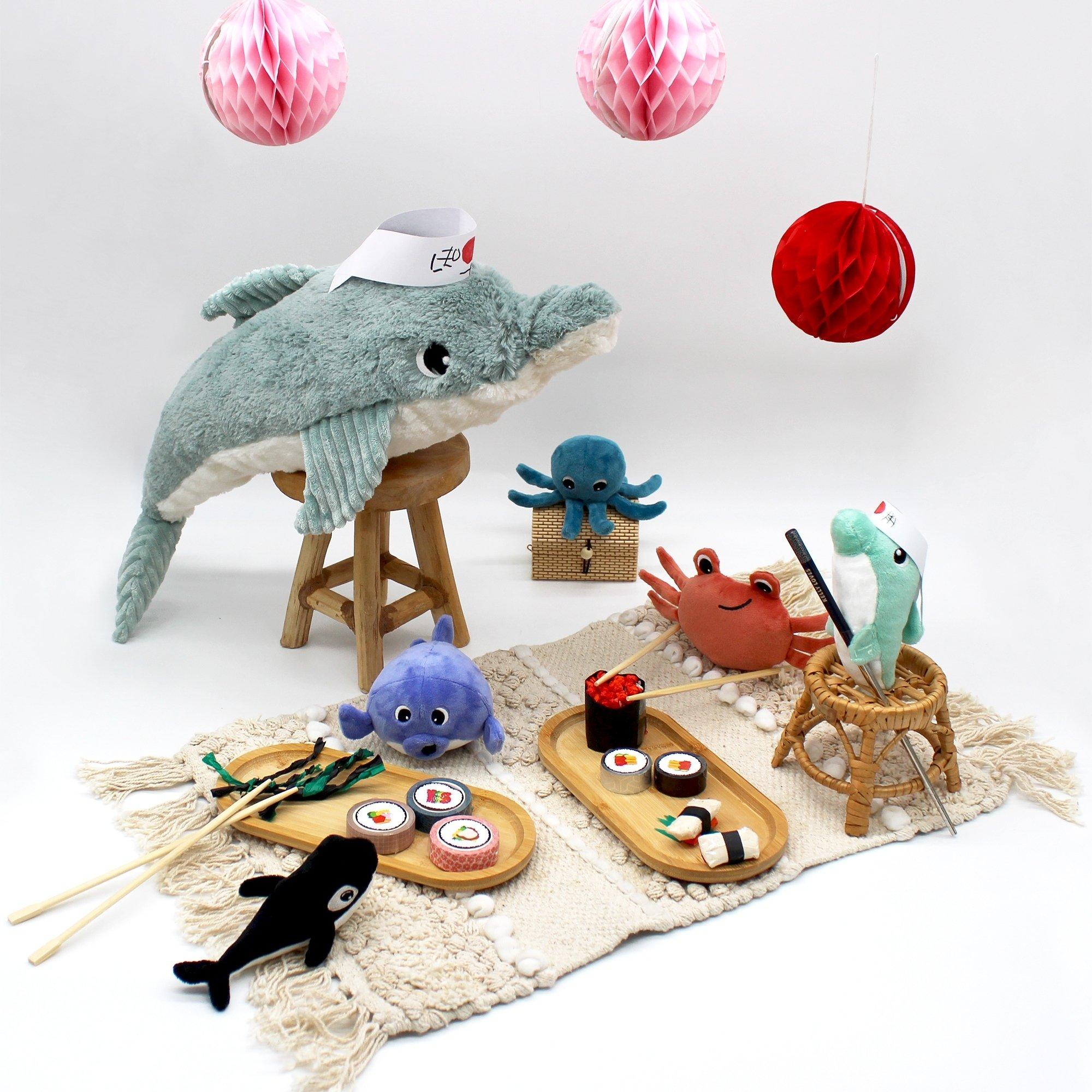 Dolphin Mom & Her Baby - Secret Keeper Plush Toy image number 3