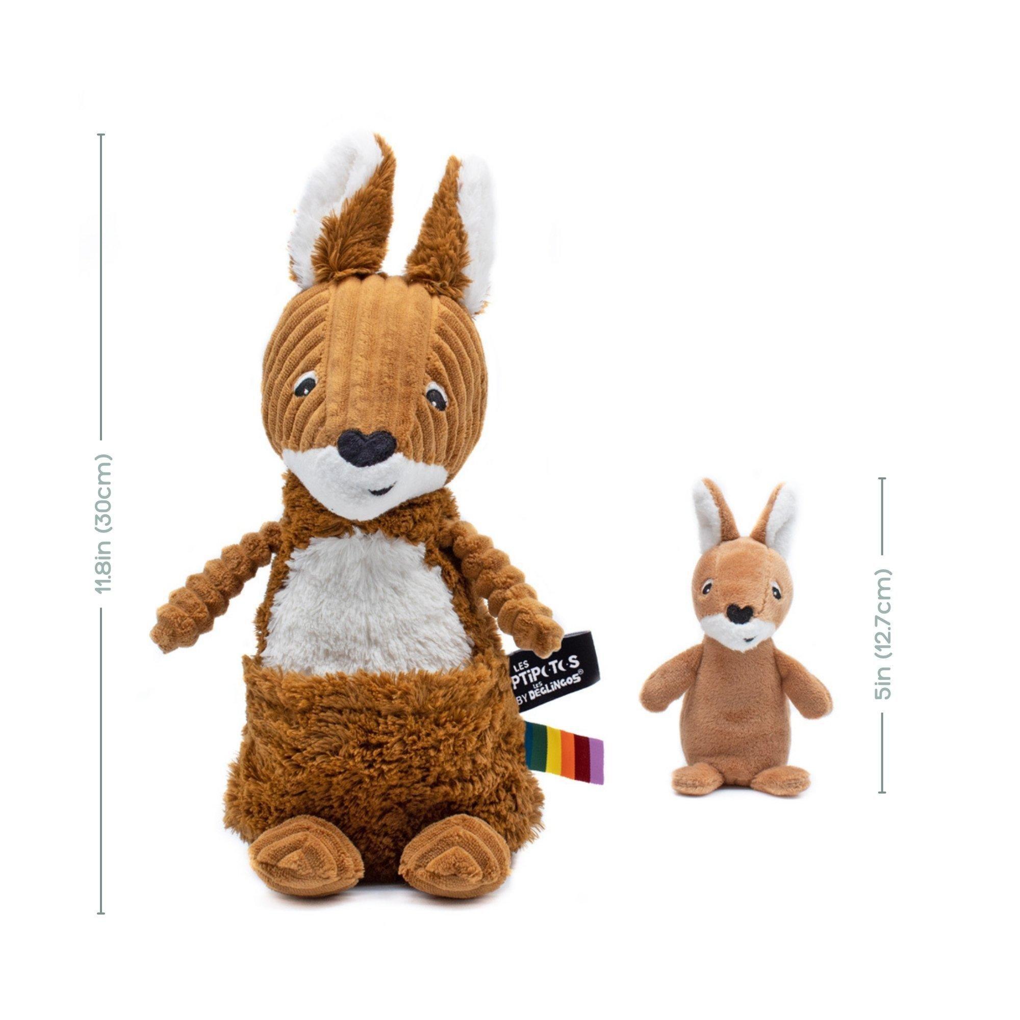 Kangaroo Mom & Her Baby - Secret Keeper Plush Toy image number 1