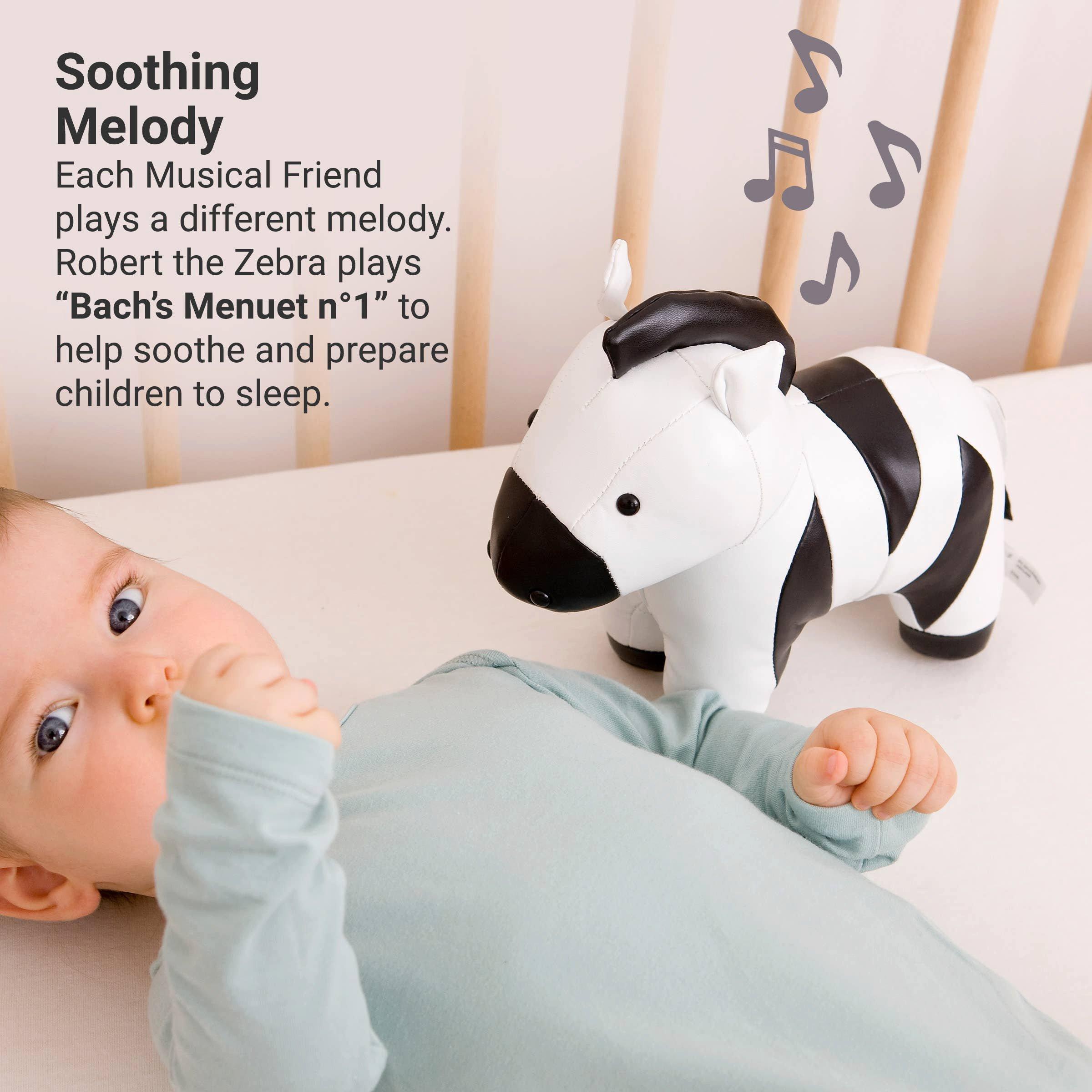 Musical Animals - Zebra, Plush Baby Music Box image number 4