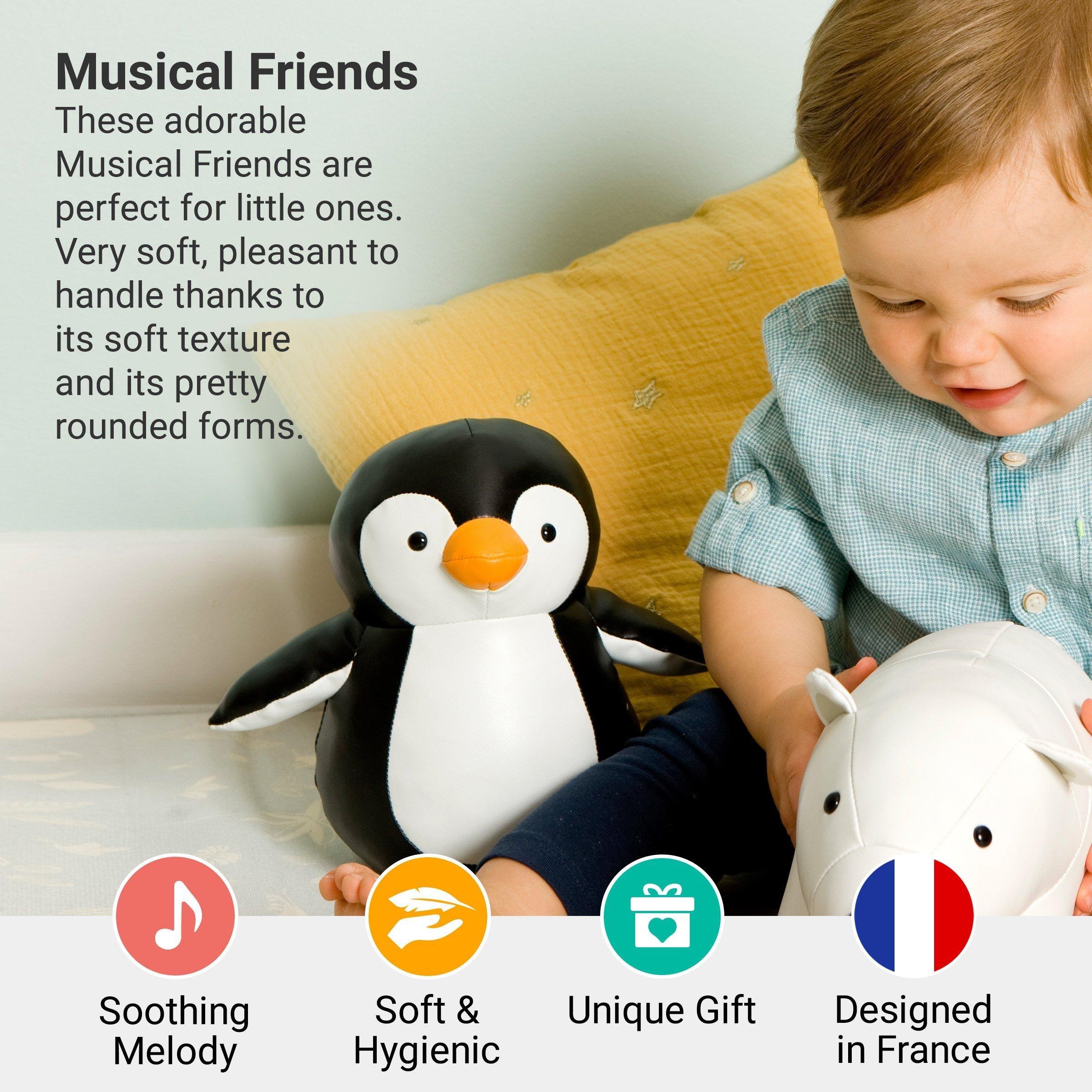 Musical Animals - Penguin, Plush Baby Music Box image number 1