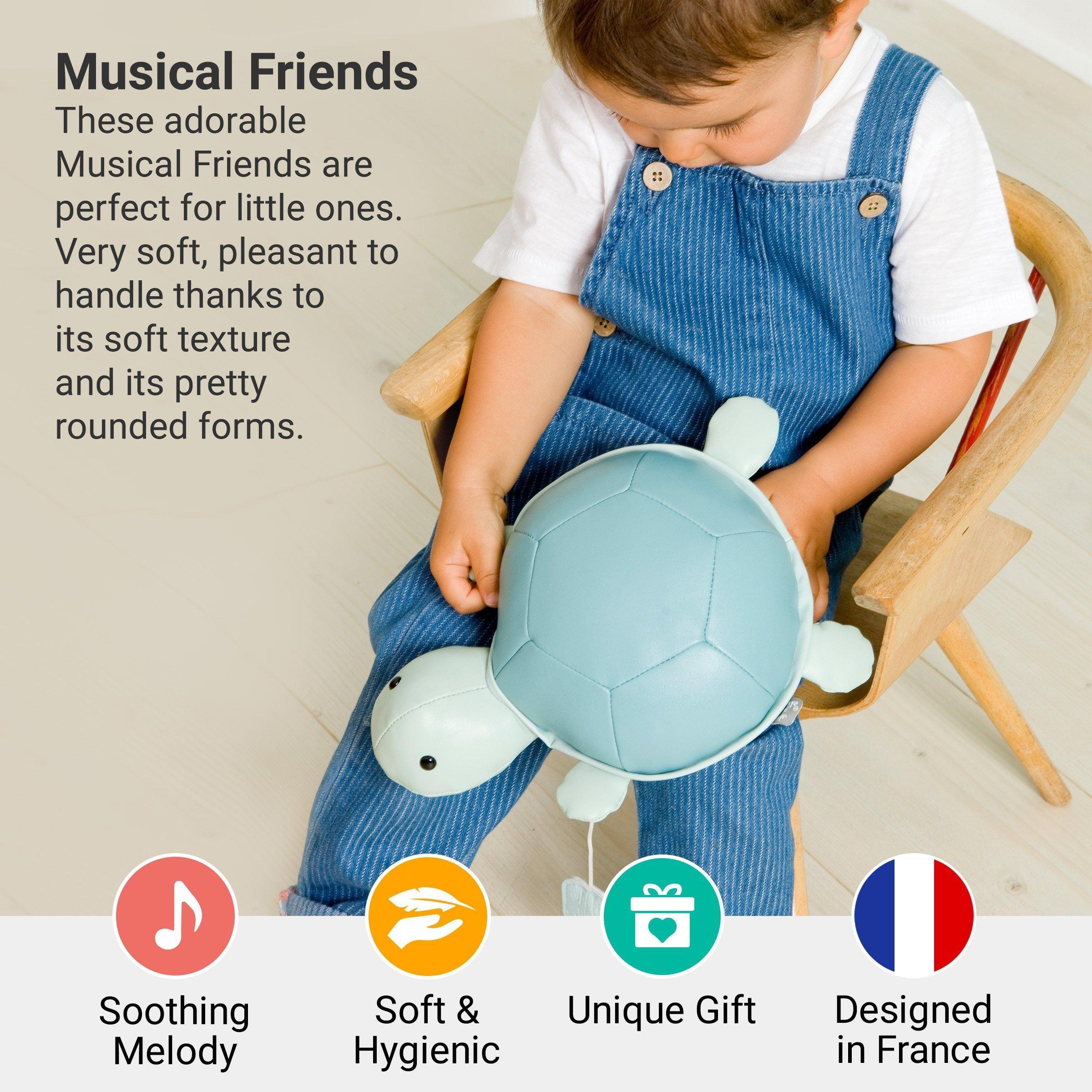 Musical Animals - Turtle, Plush Baby Music Box image number 1