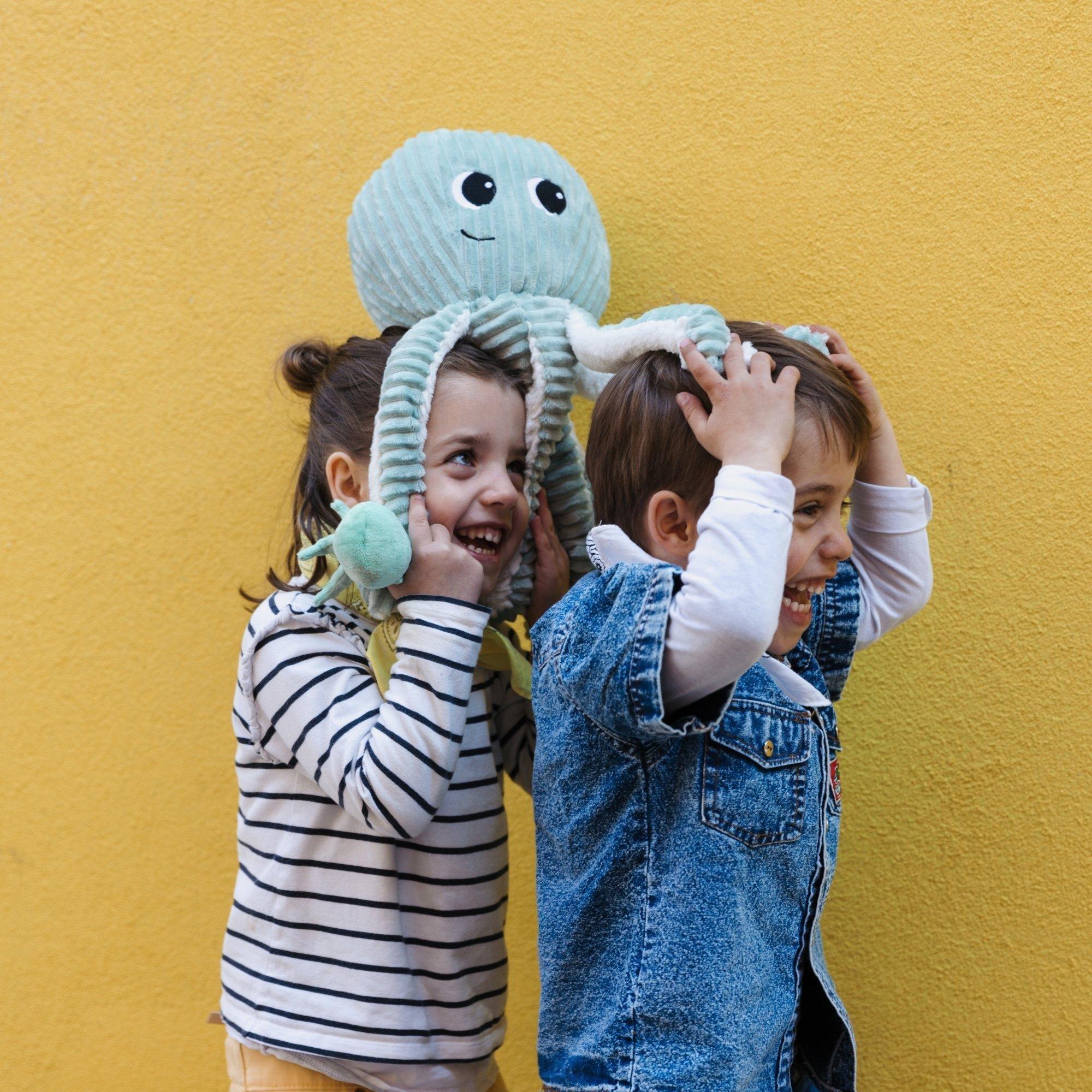 Octopus Mom & Her Baby  - Secret Keeper Plush Toy image number 3