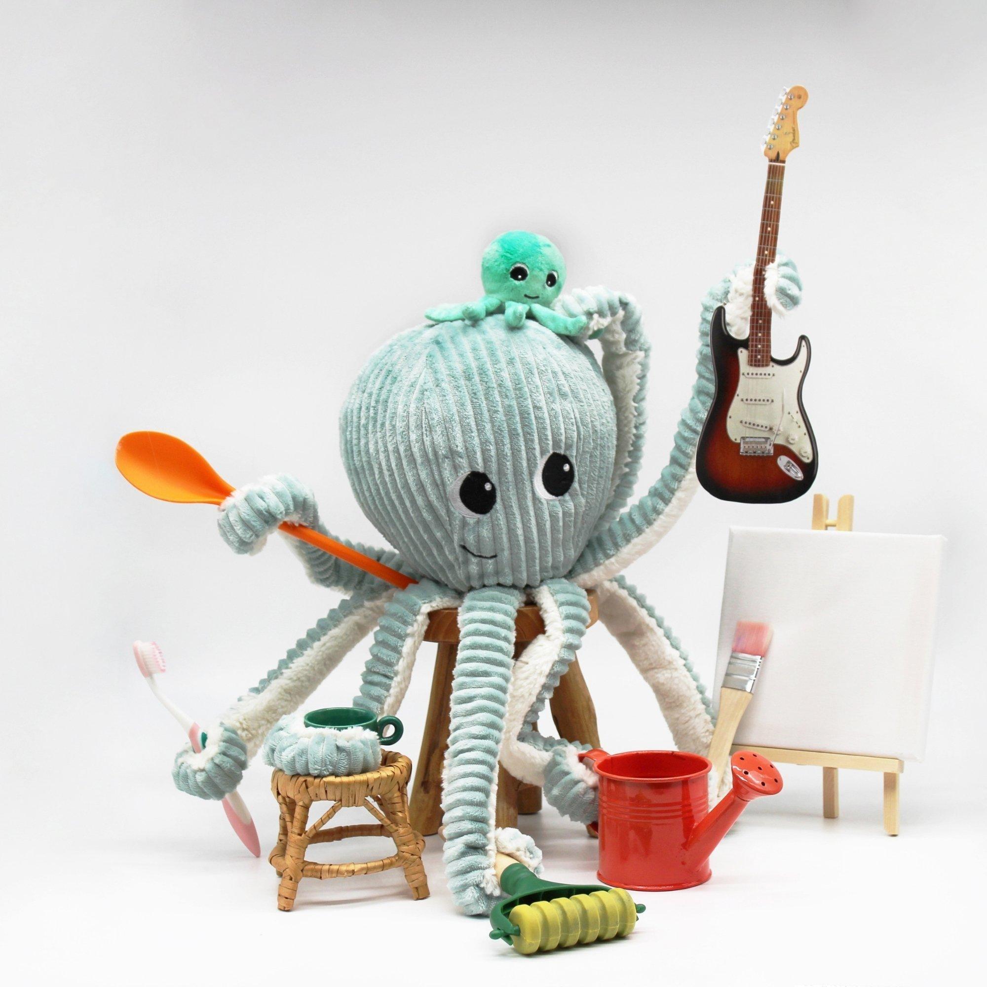 Octopus Mom & Her Baby  - Secret Keeper Plush Toy image number 4