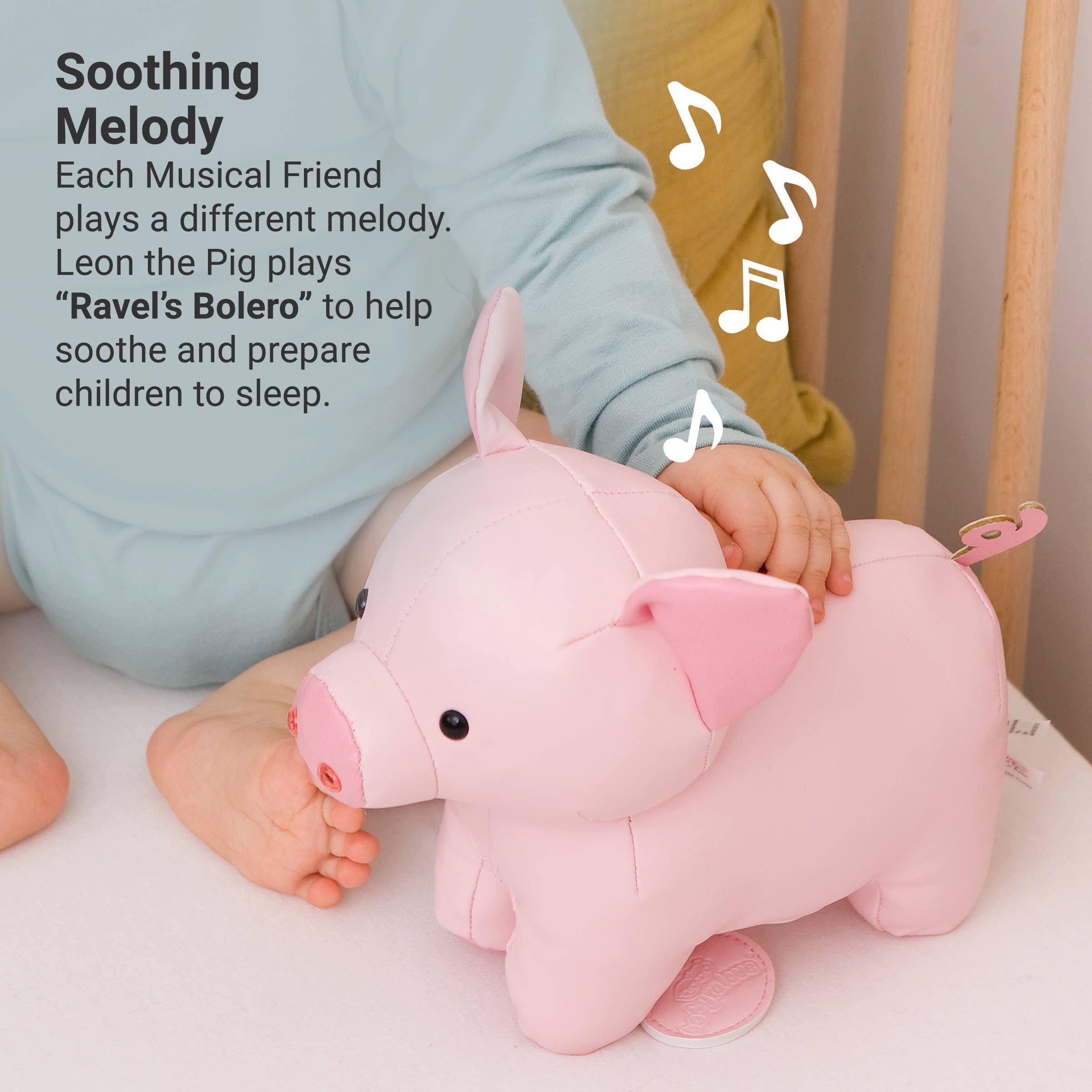 Musical Animals - Pig, Plush Baby Music Box image number 4