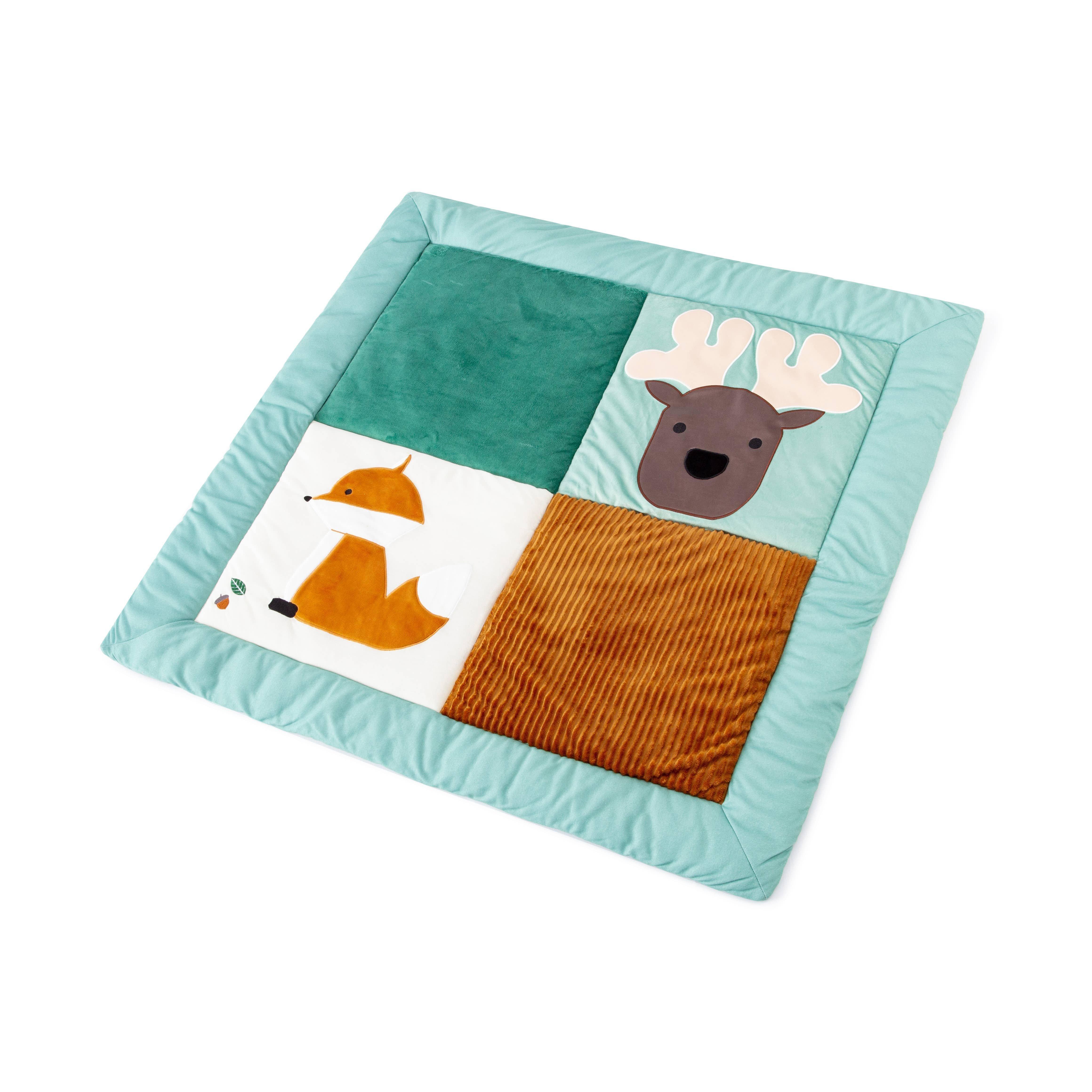 Patchwork Play Mat, Reversible Tummy Time Play Mat image number 1