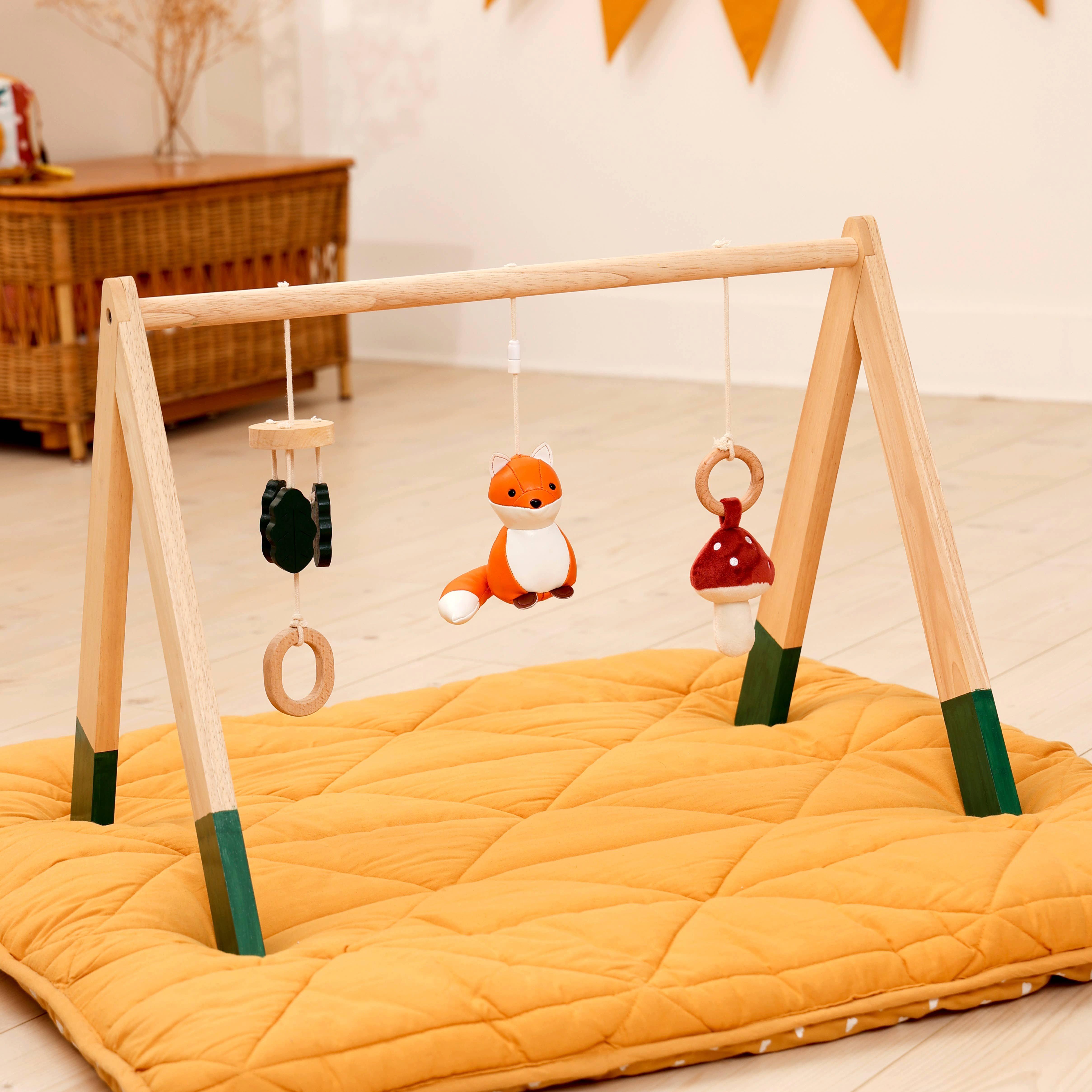 Wooden Activity Arch - Forest, Baby Gym & Sensory Toys image number 1