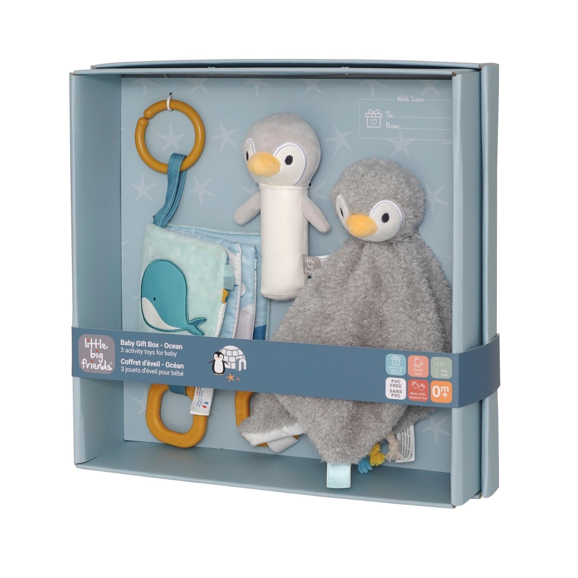 Ocean Baby Gift Box Set - Comforter, Rattle & Soft Book Gift Set image number 1