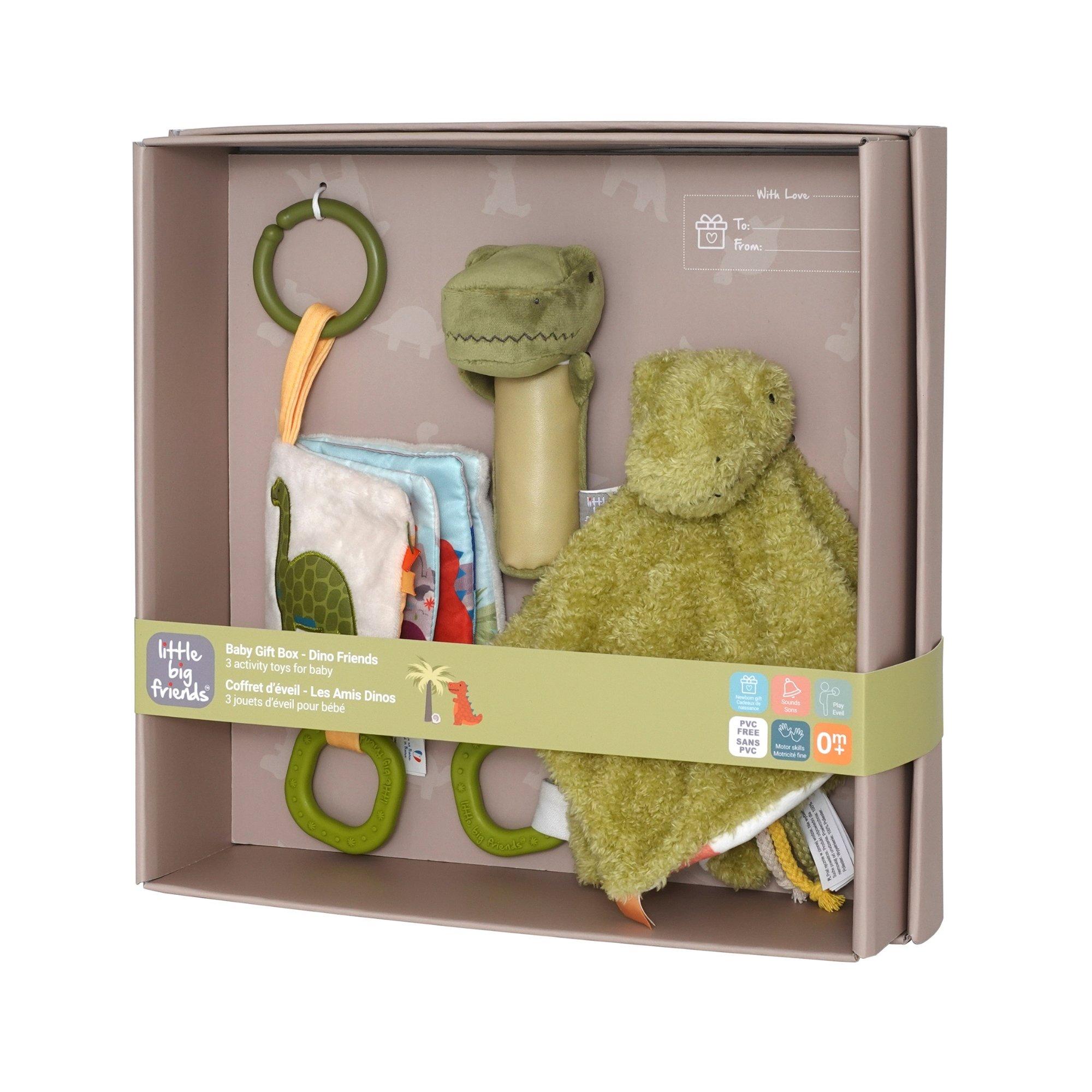 Dino Baby Gift Box Set - Comforter, Rattle & Soft Book image number 1
