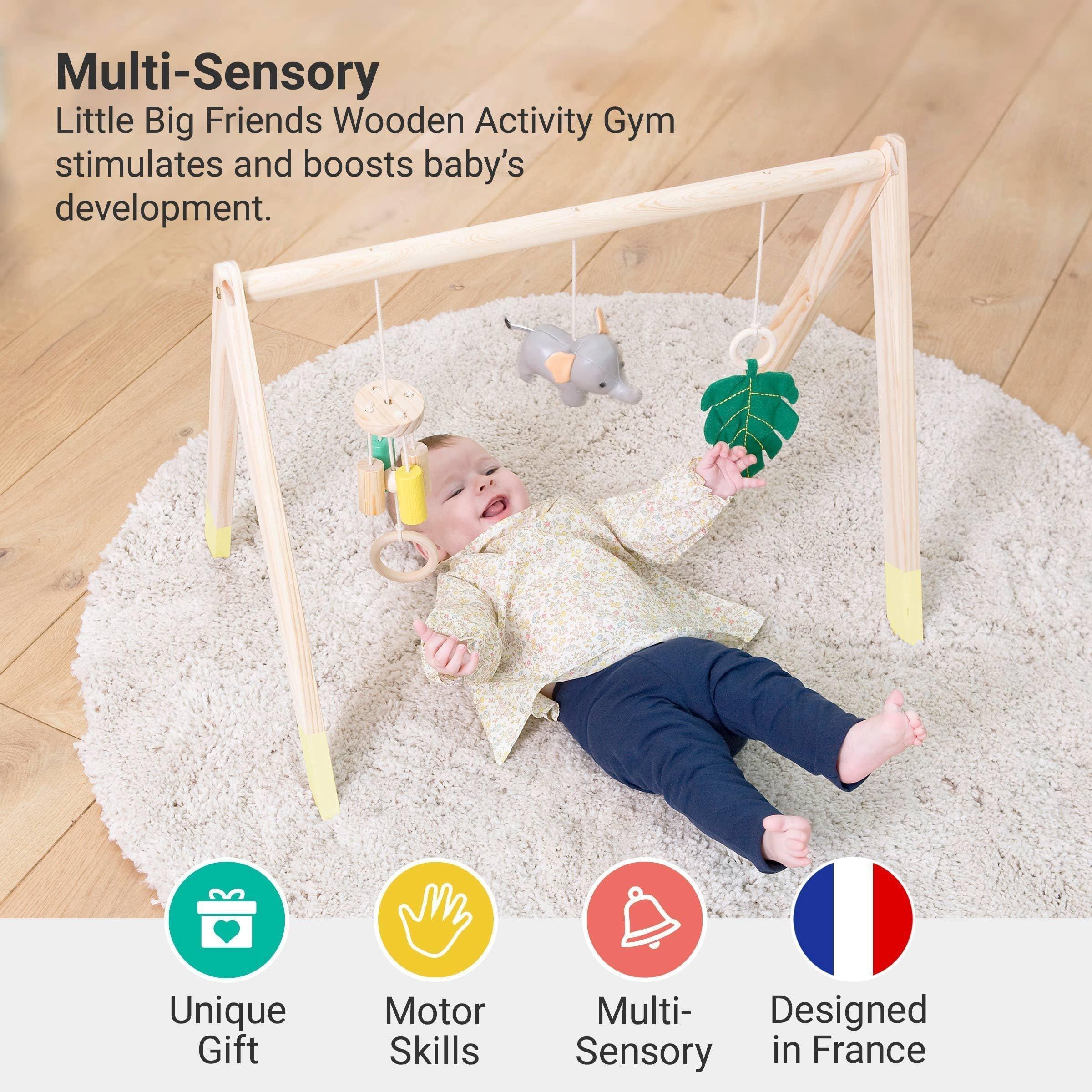 Wooden Activity Arch - Jungle, Baby Gym image number 1