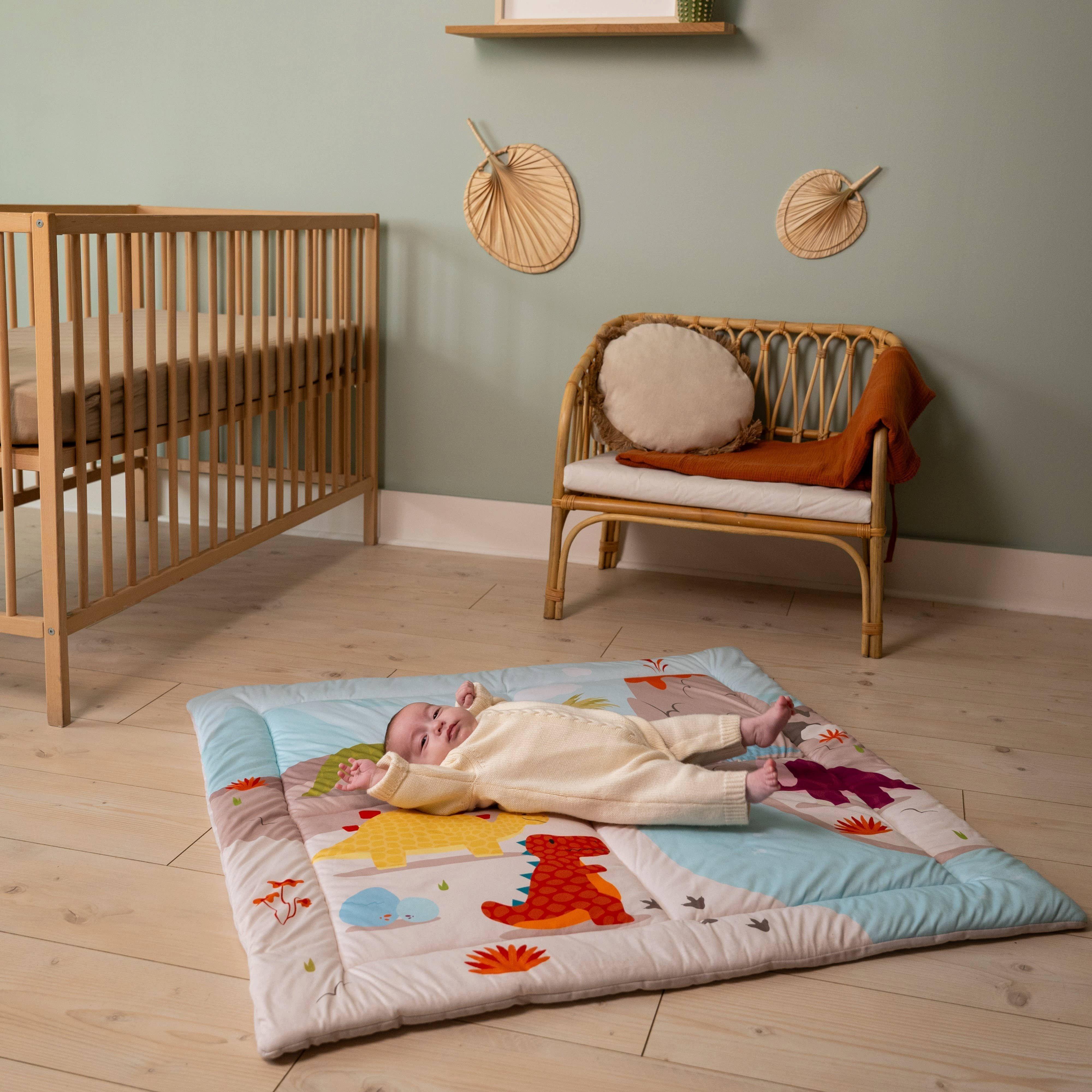 Patchwork Play Mat, Reversible Tummy Time Play Mat image number 3