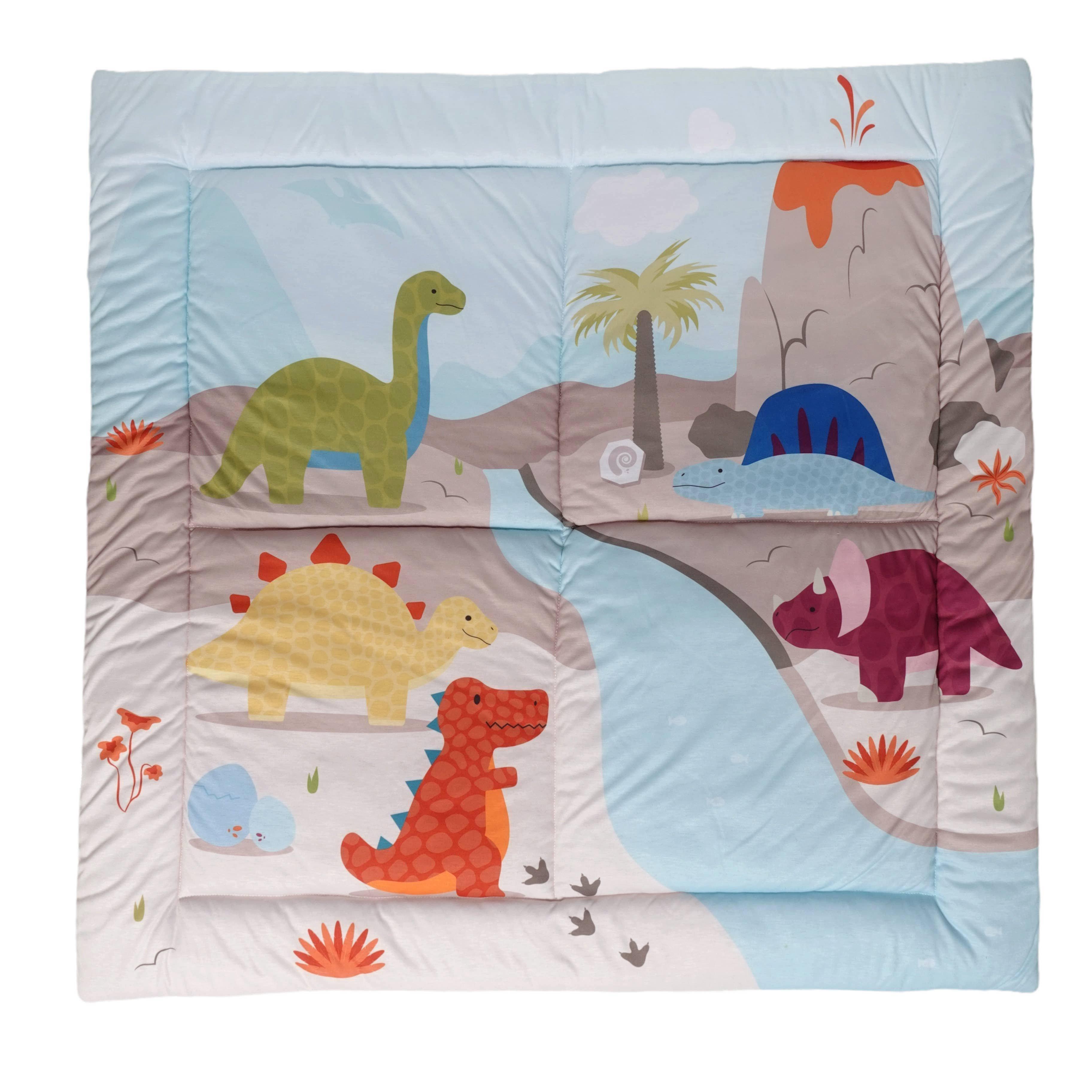 Patchwork Play Mat, Reversible Tummy Time Play Mat image number 1