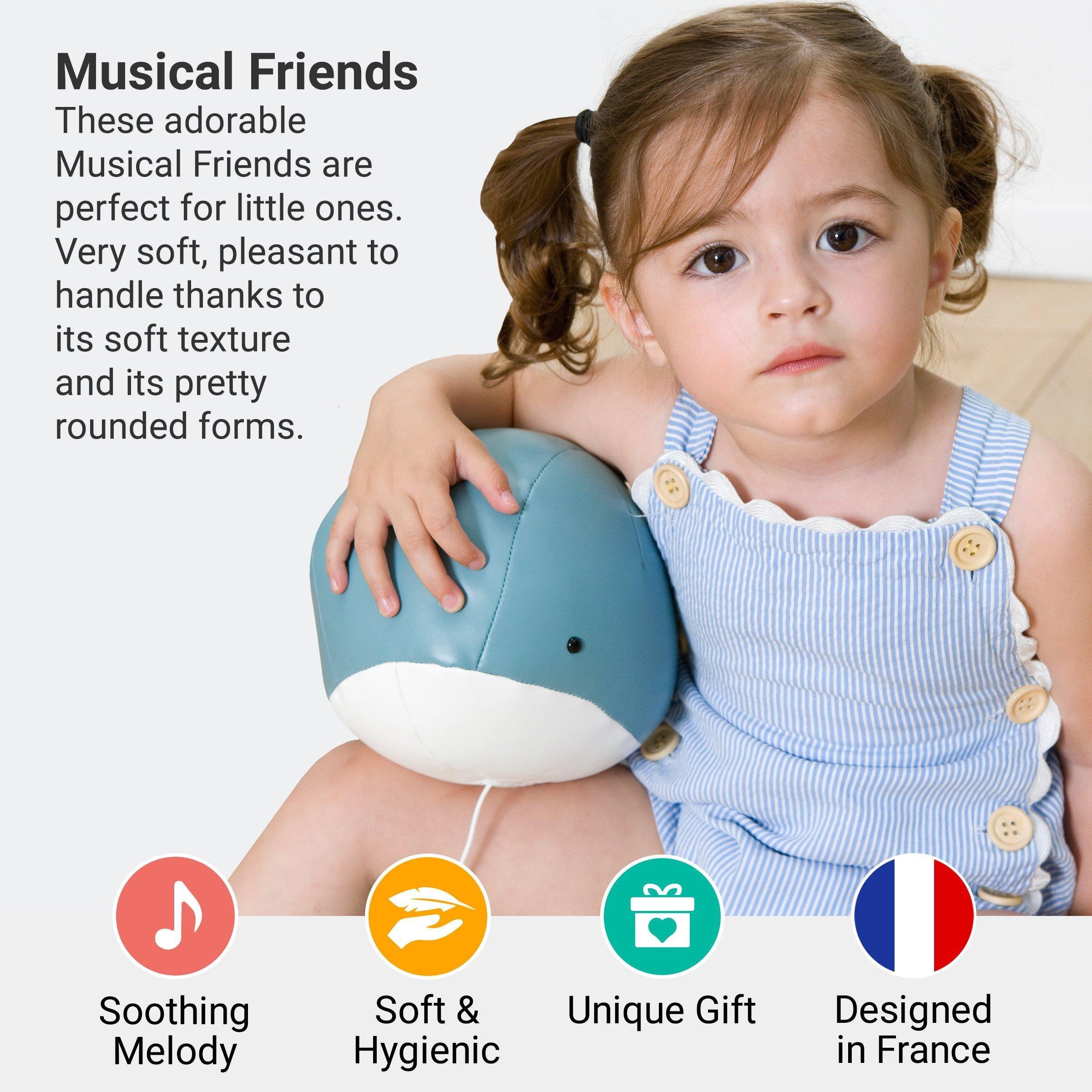 Musical Animals - Whale, Plush Baby Music Box image number 1