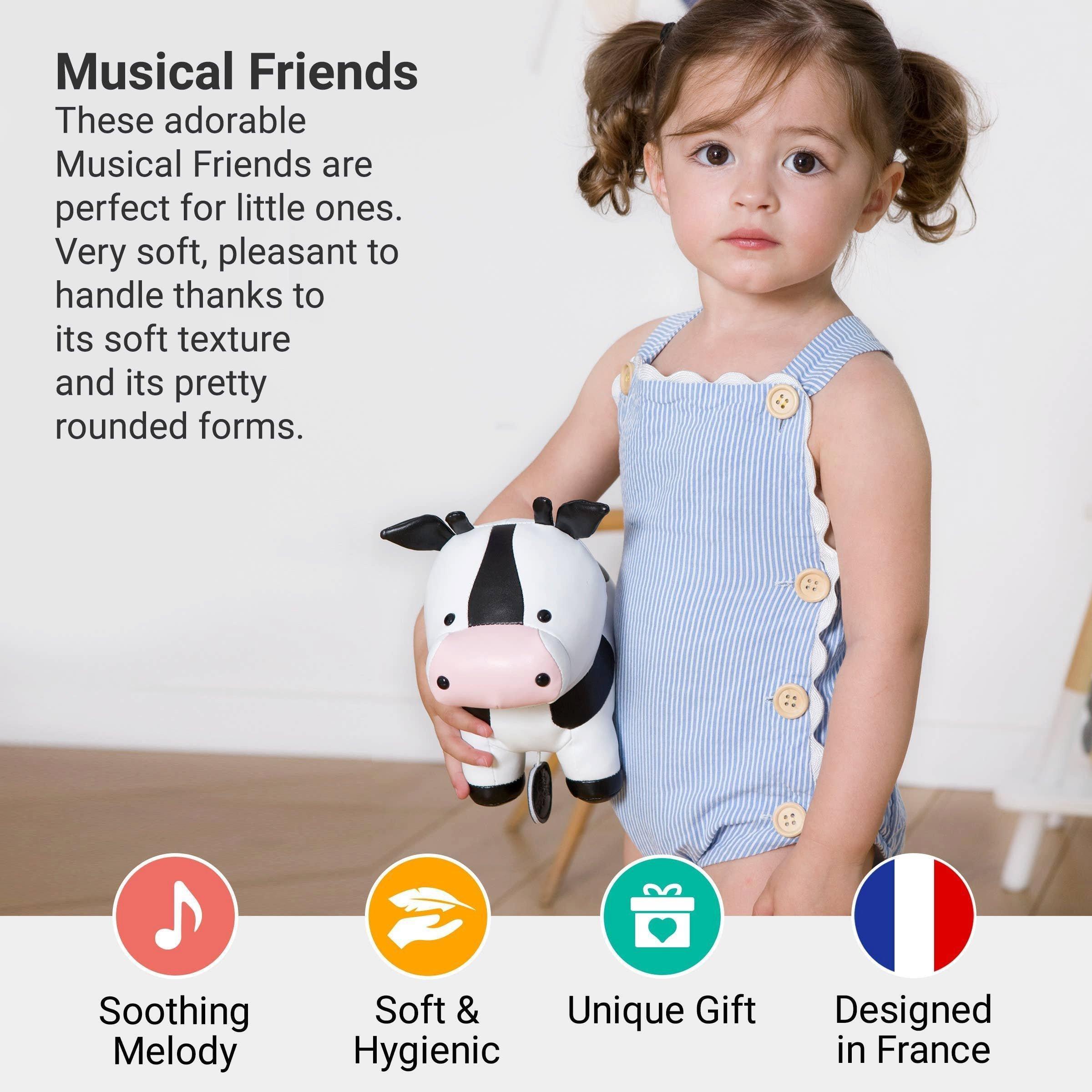 Musical Animals - Cow, Plush Baby Music Box image number 1
