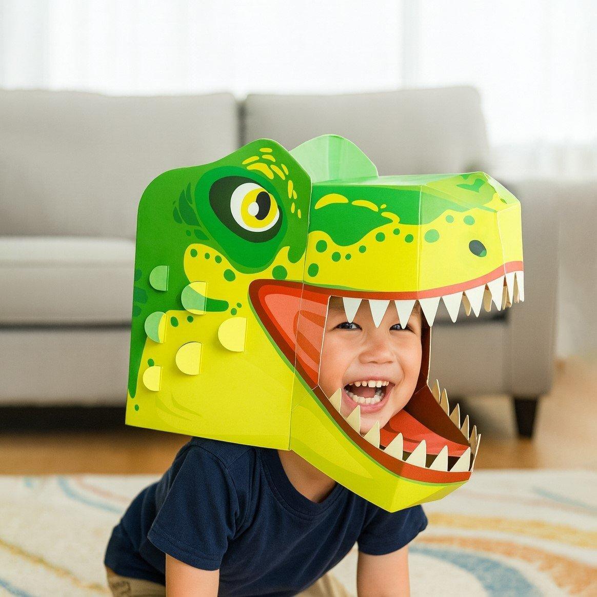 3D T-Rex Mask Craft for Kids (2 Pack) image number 2