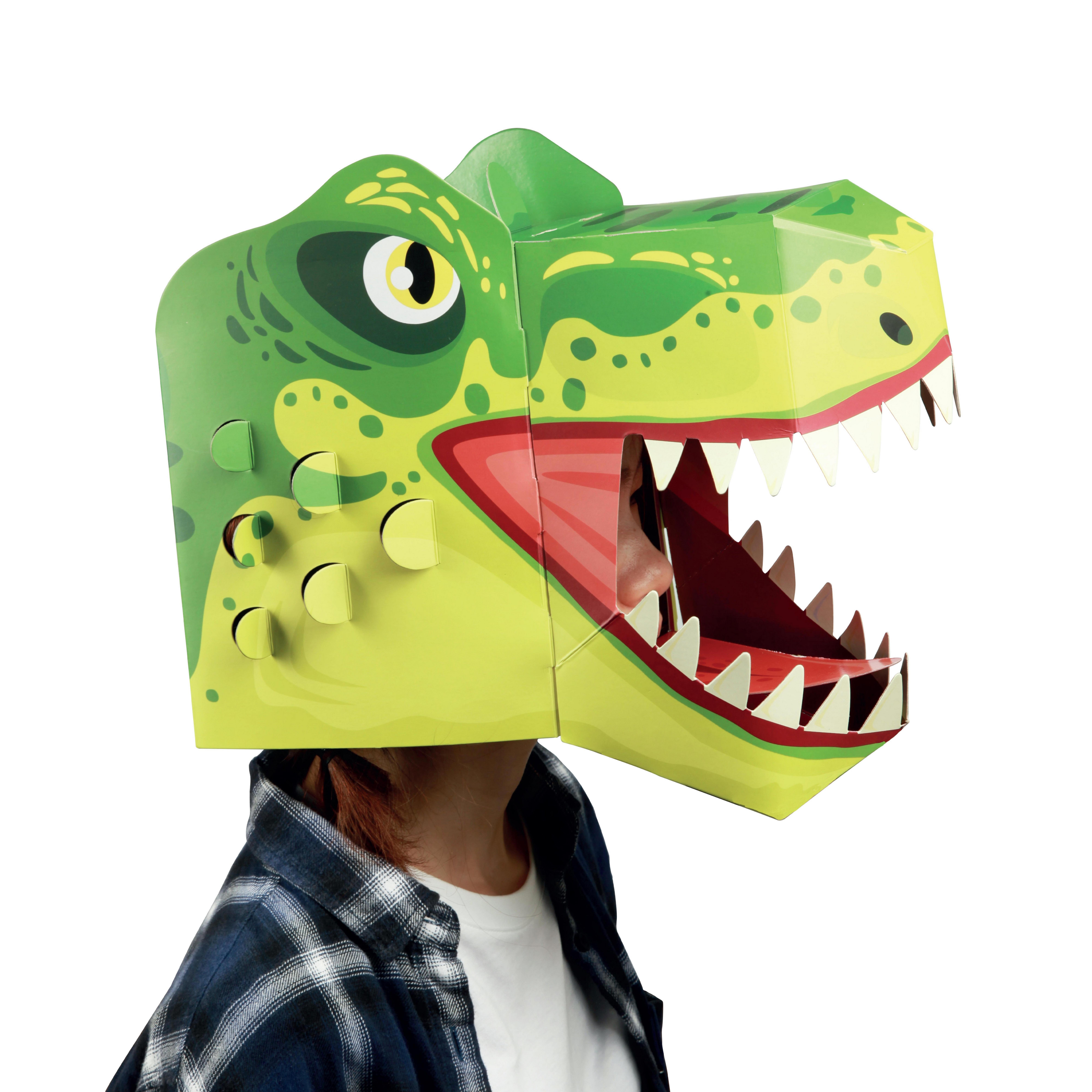 3D T-Rex Mask Craft for Kids (2 Pack) image number 3