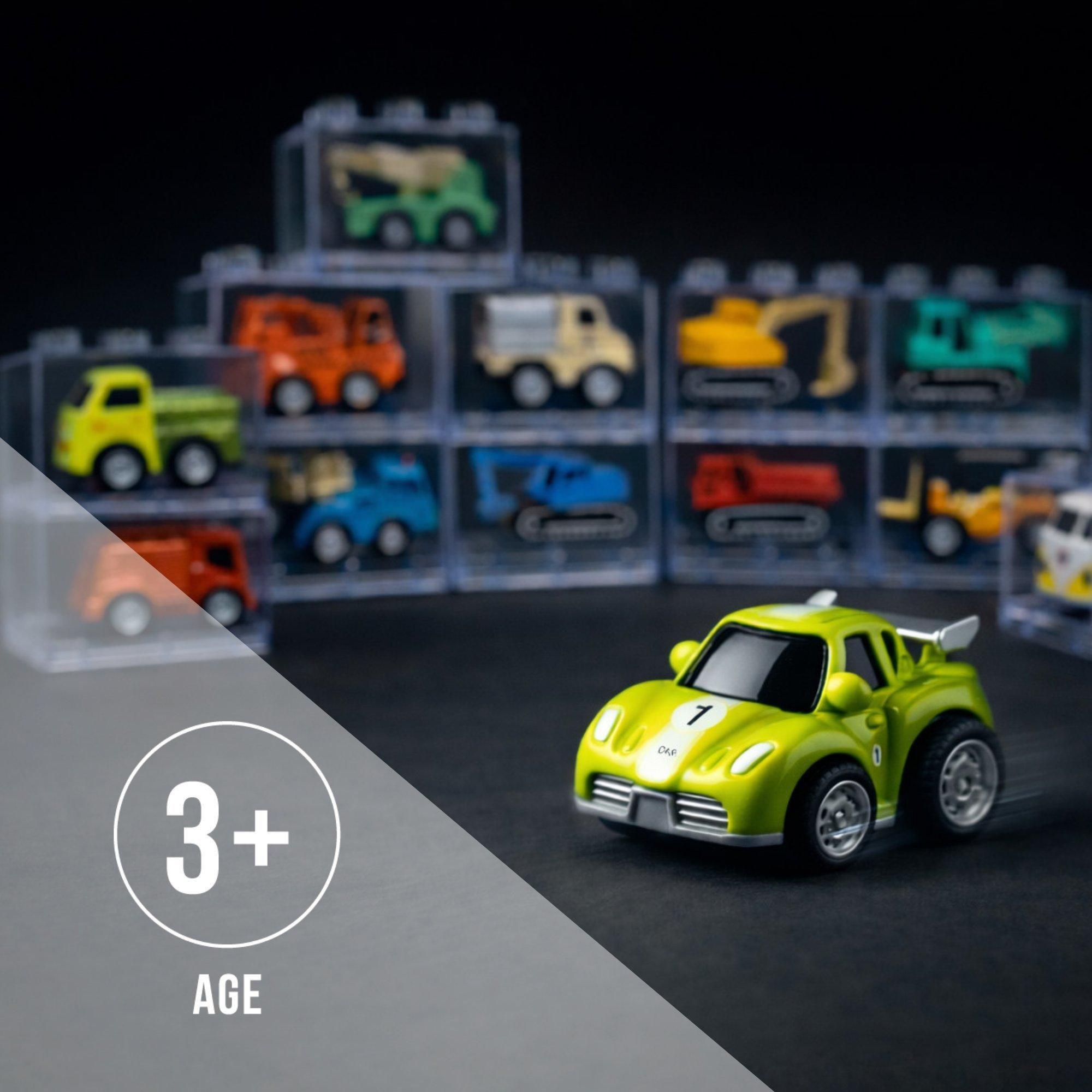VVC Mixed Vehicles, Stackable Pull-Back Diecast Cars (12 Pack) image number 4