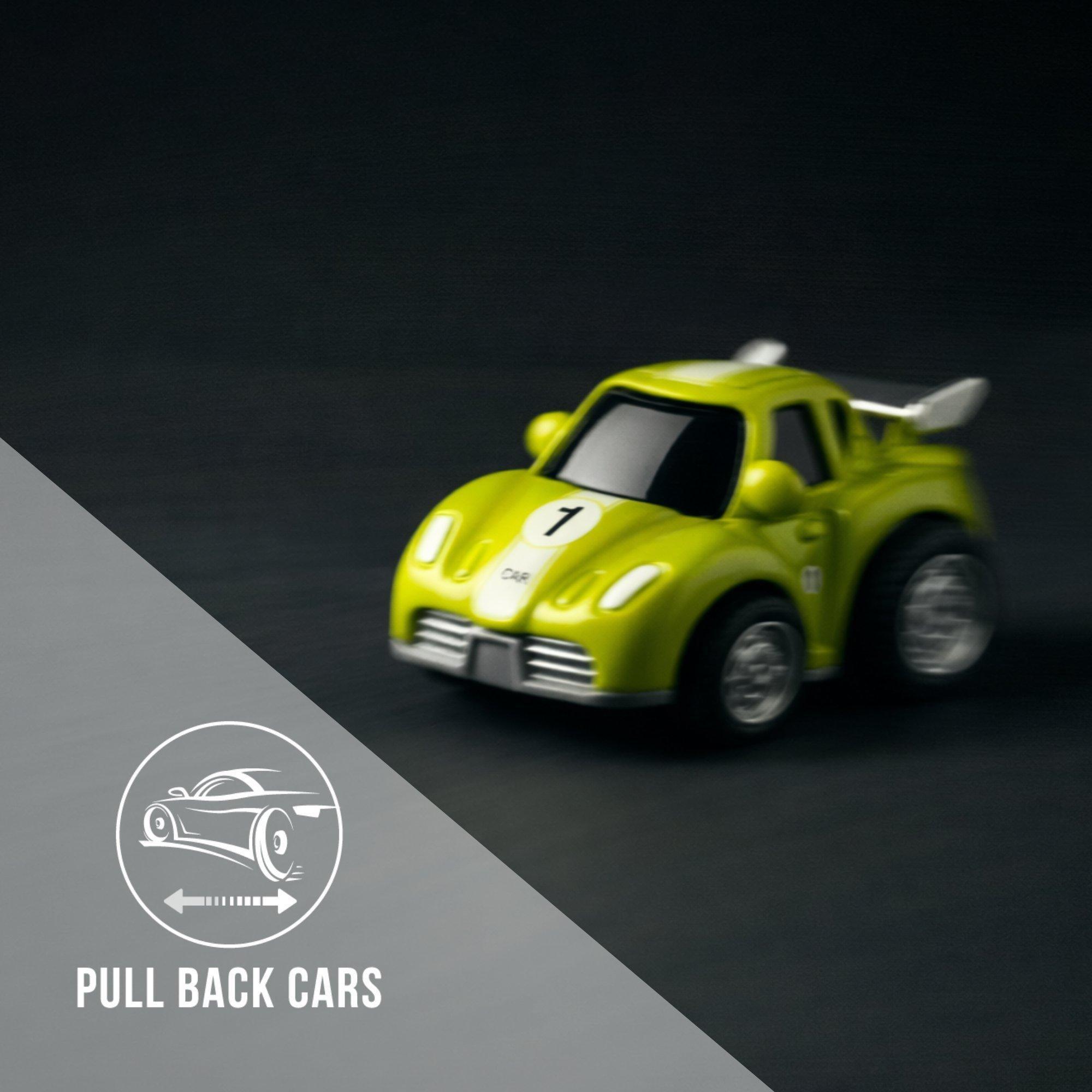 VVC City Vehicles, Stackable Pull-Back Diecast Cars (12 Pack) image number 1